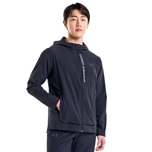 Under Armour Outrun The Storm Jacket - Men's - Jet Gray/Black/Reflective