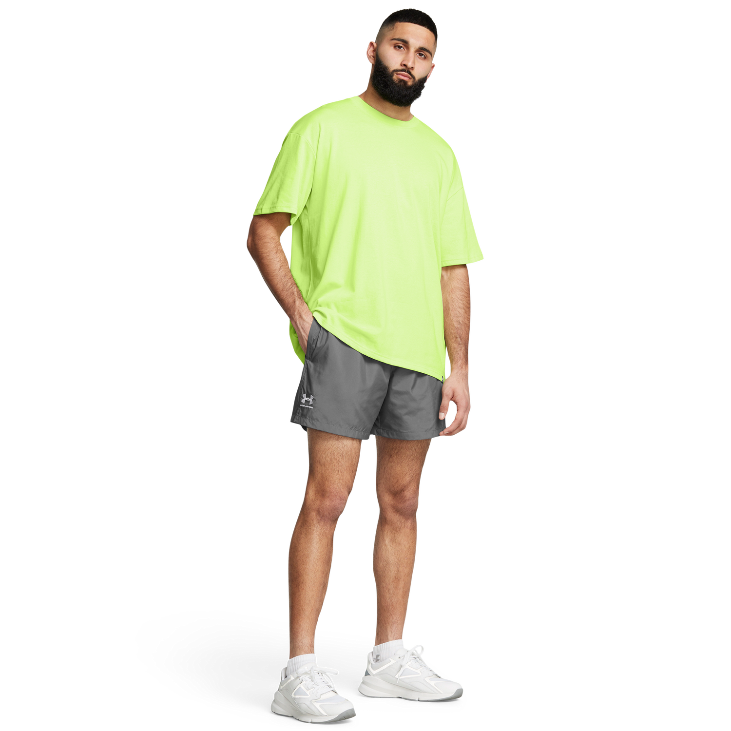 Under Armour Woven Volley Shorts - Men's - Castle/White