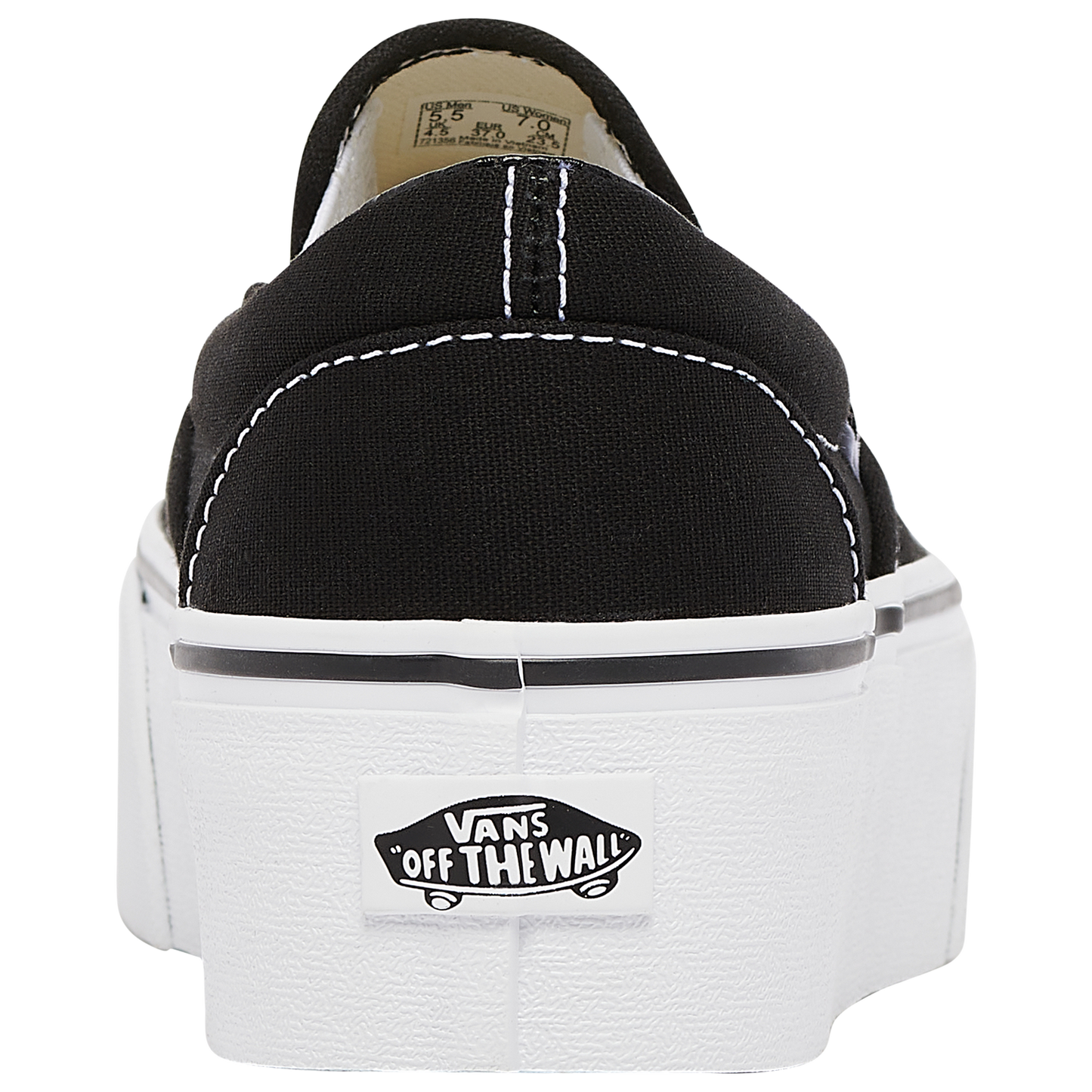 Vans Classic Slip on Stackform - Women's - Black/White