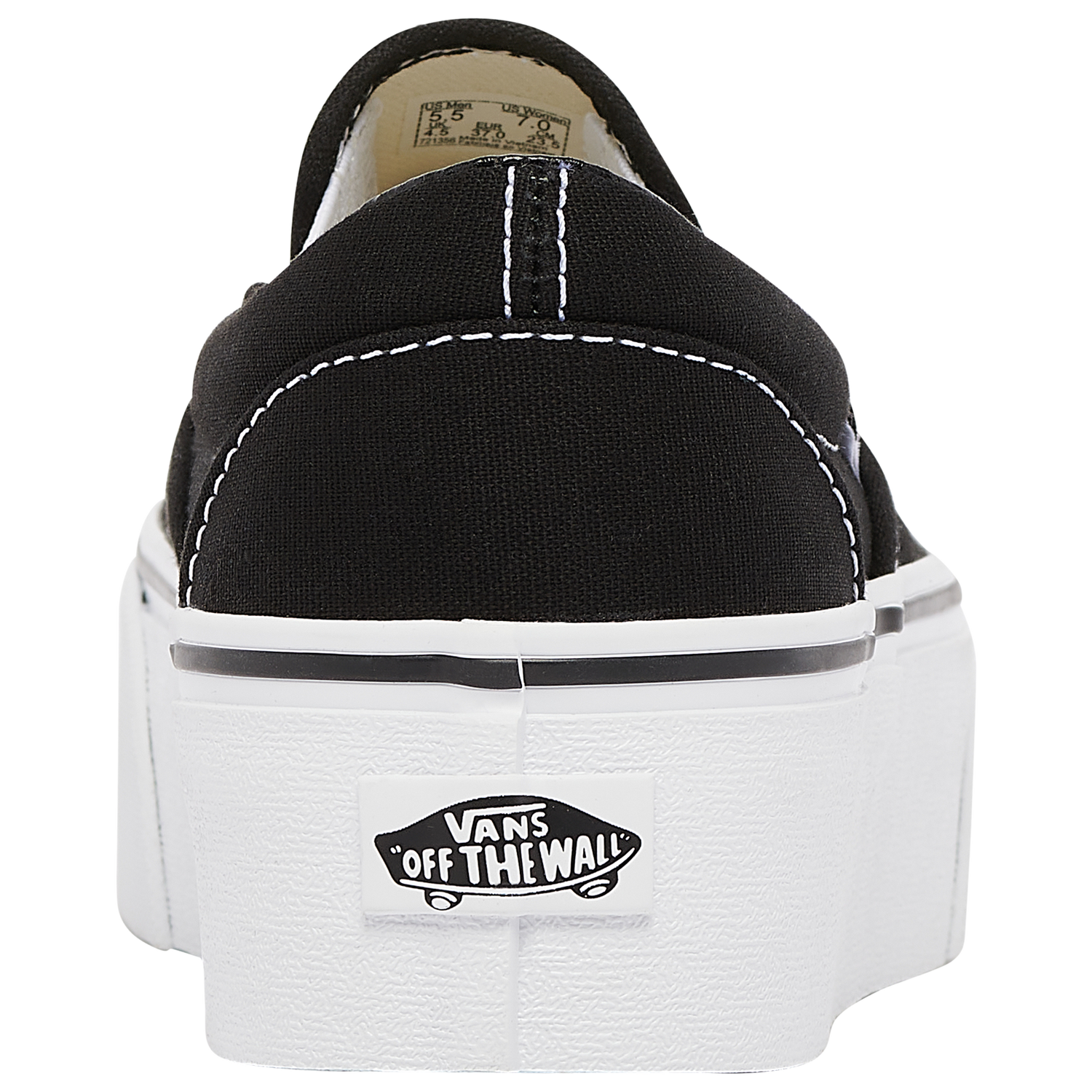 Vans Classic Slip on Stackform - Women's - Black/White