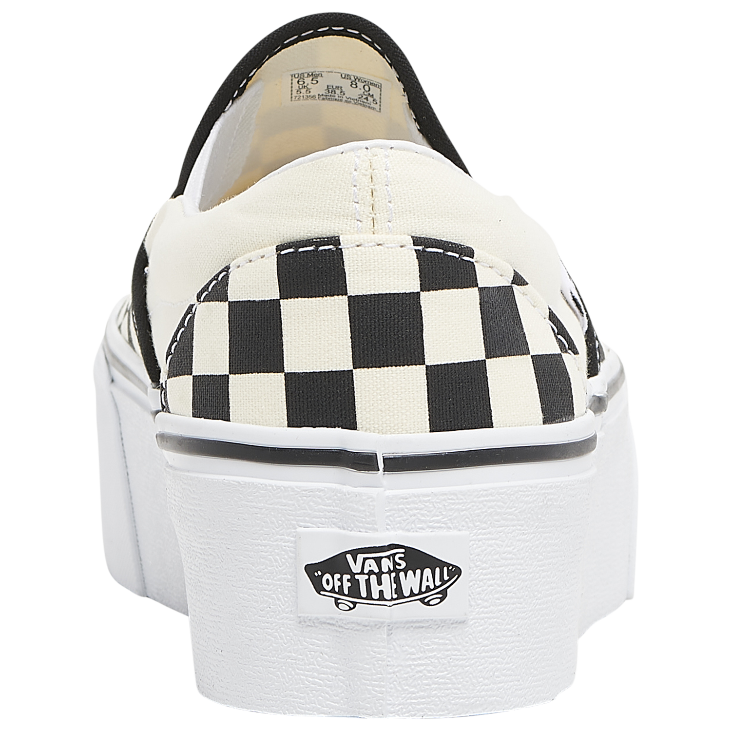 Vans Classic Slip on Stackform - Women's - White/Black