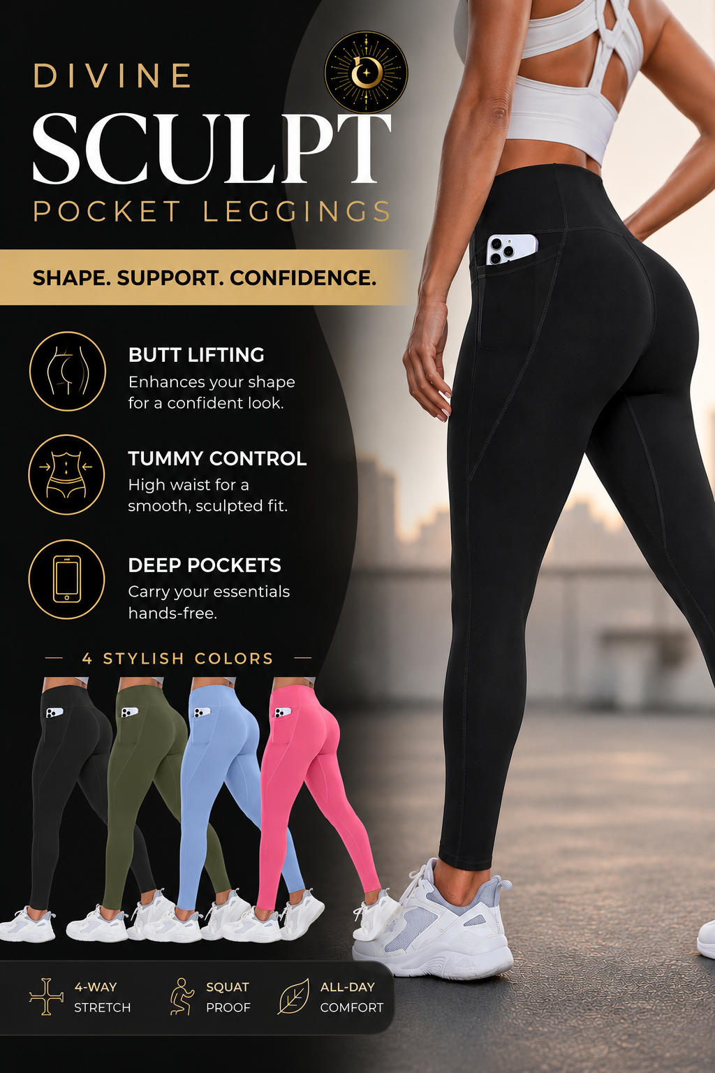 Divine Sculpt™ Pocket Leggings - Divine Attraction