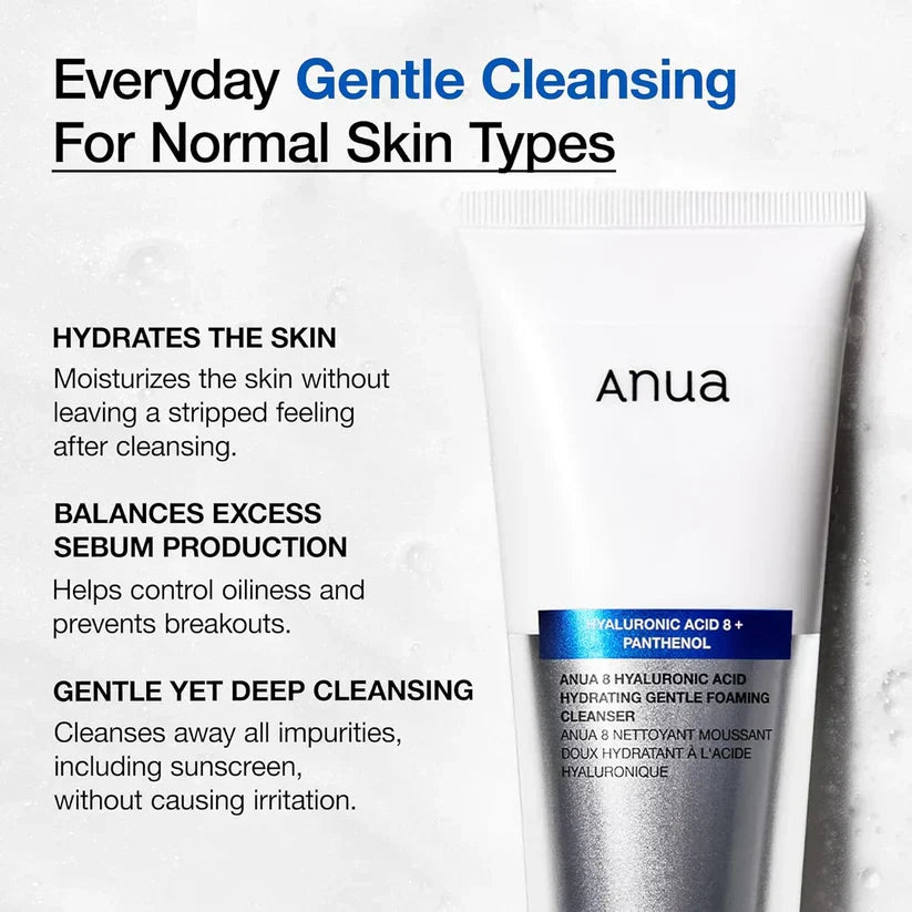 ANUA Hidratante Espuma de Limpeza Suave, Ácido Hialurônico (150ml/5,07fl oz.) - imagem 3