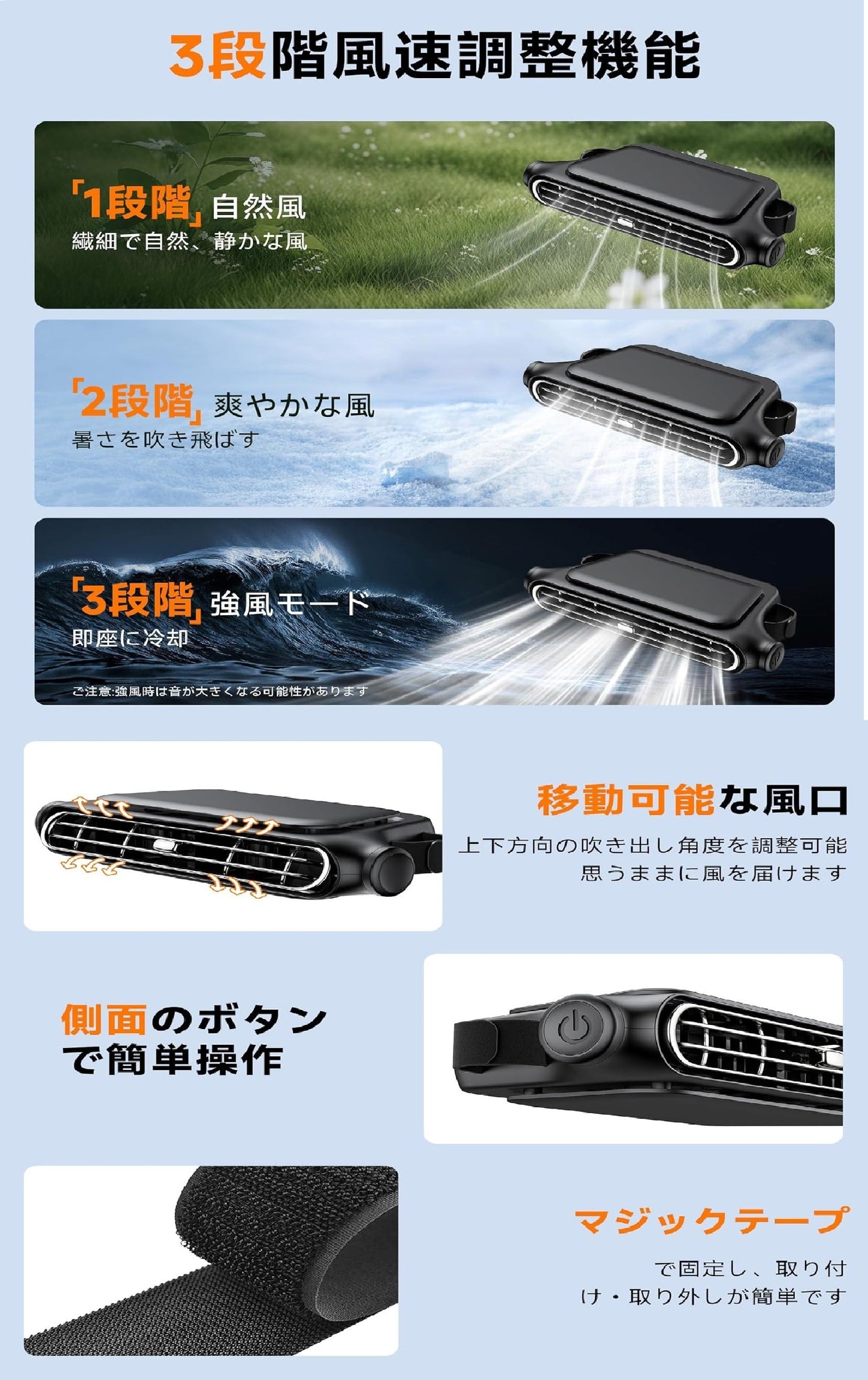 車載シートクーリングファン
