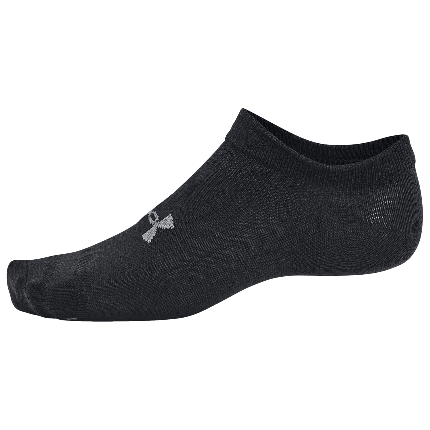 Under Armour Essential 6 Pack No Show Socks - Men's - Black/Black/Castlerock