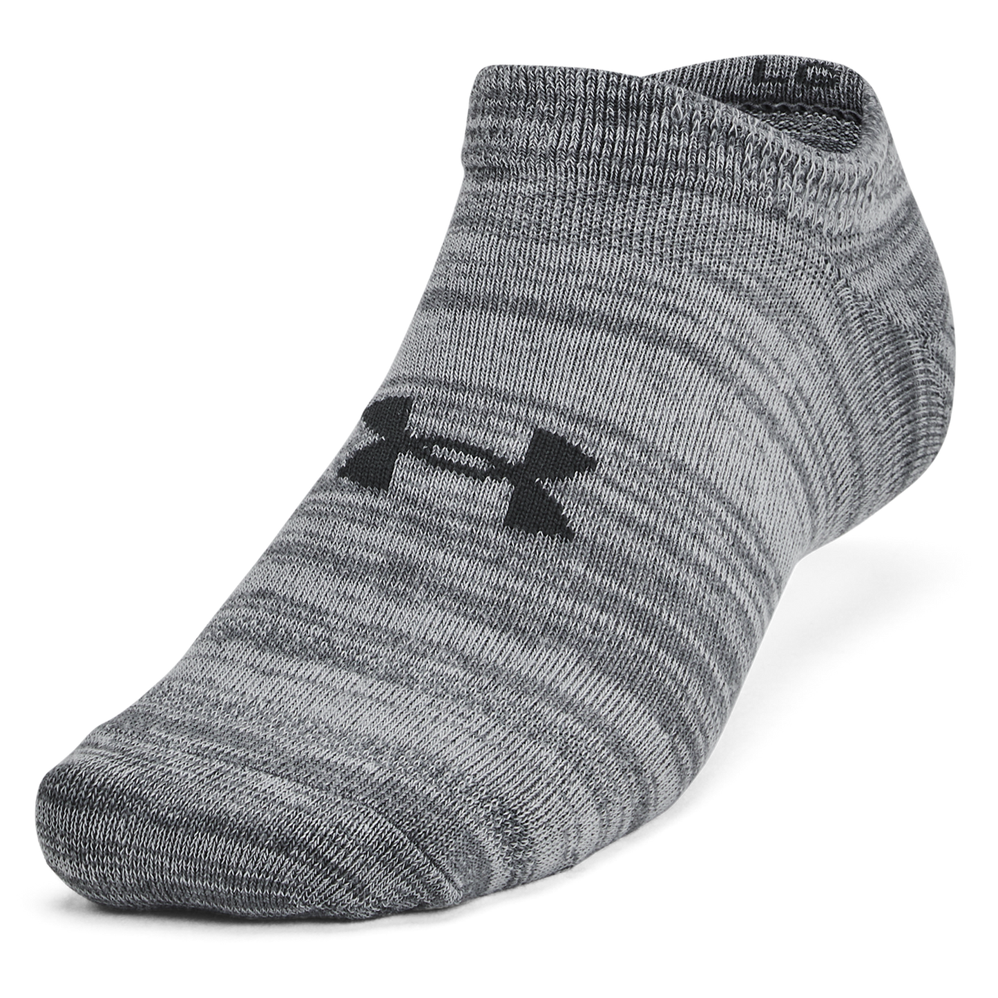 Under Armour Essential 6 Pack No Show Socks - Men's - Castlerock/Castlerock/Anthracite