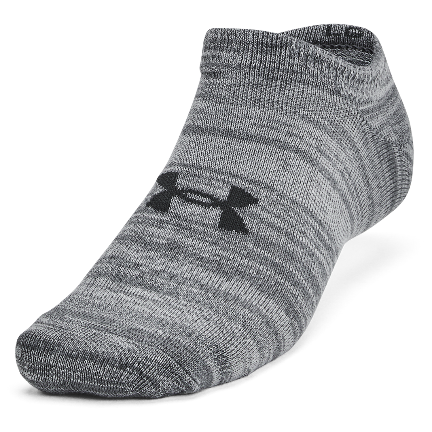 Under Armour Essential 6 Pack No Show Socks - Men's - Castlerock/Castlerock/Anthracite