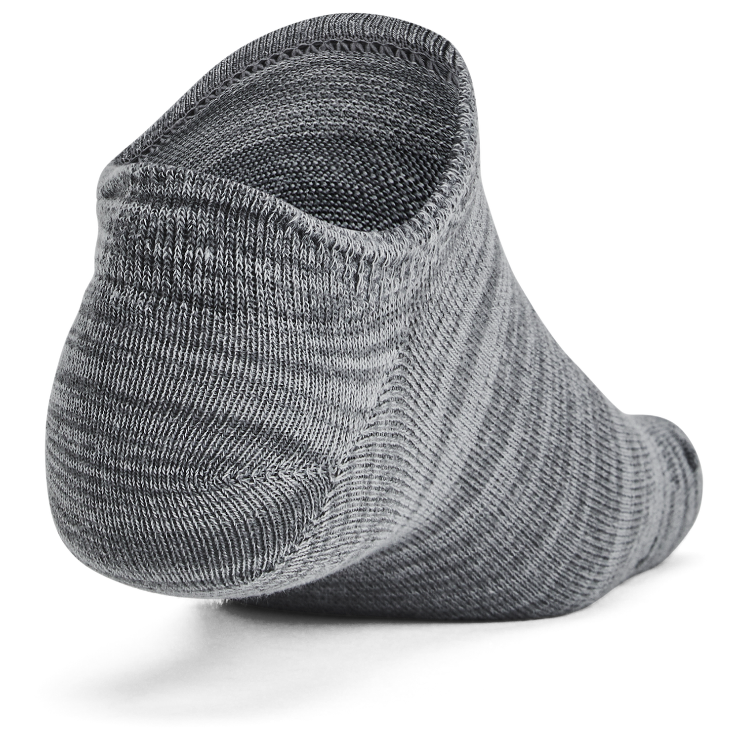 Under Armour Essential 6 Pack No Show Socks - Men's - Castlerock/Castlerock/Anthracite