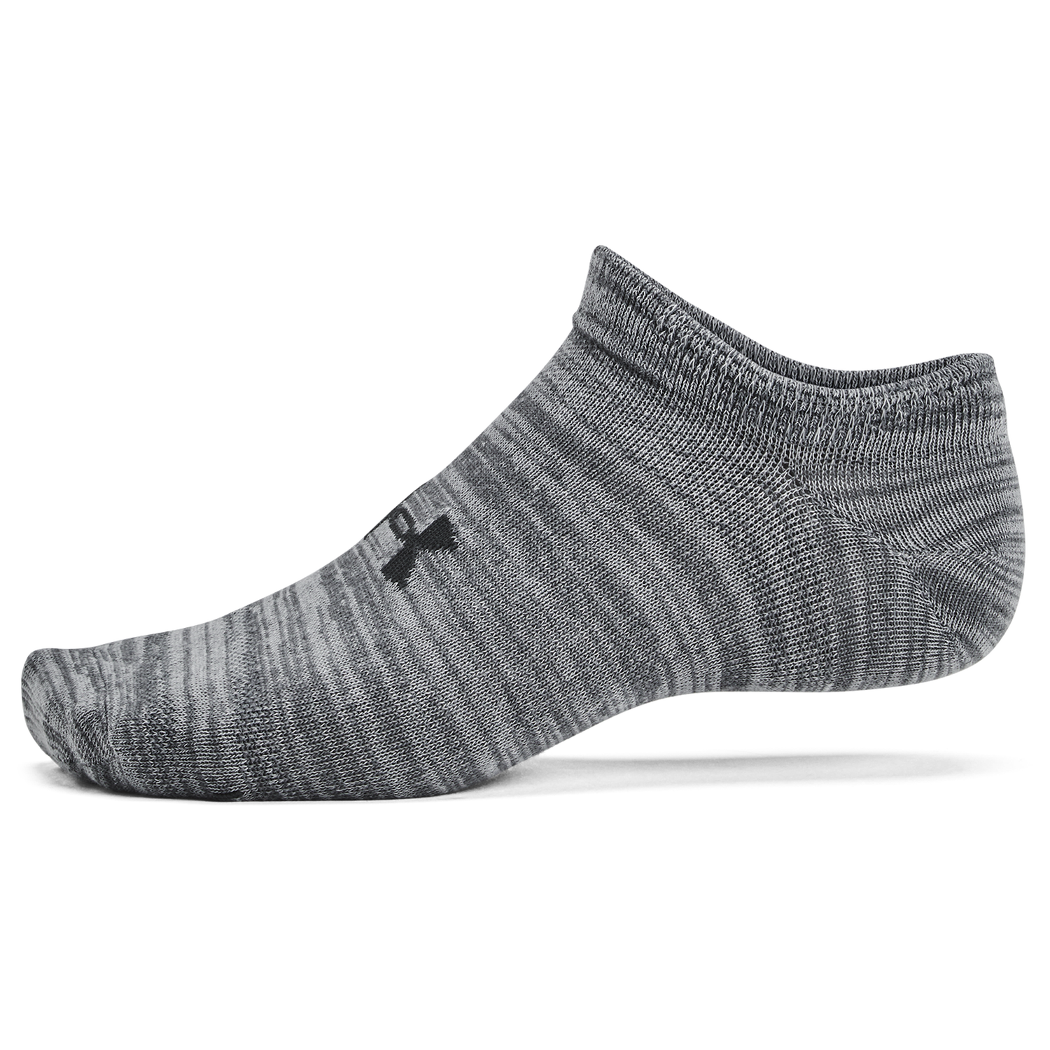 Under Armour Essential 6 Pack No Show Socks - Men's - Castlerock/Castlerock/Anthracite
