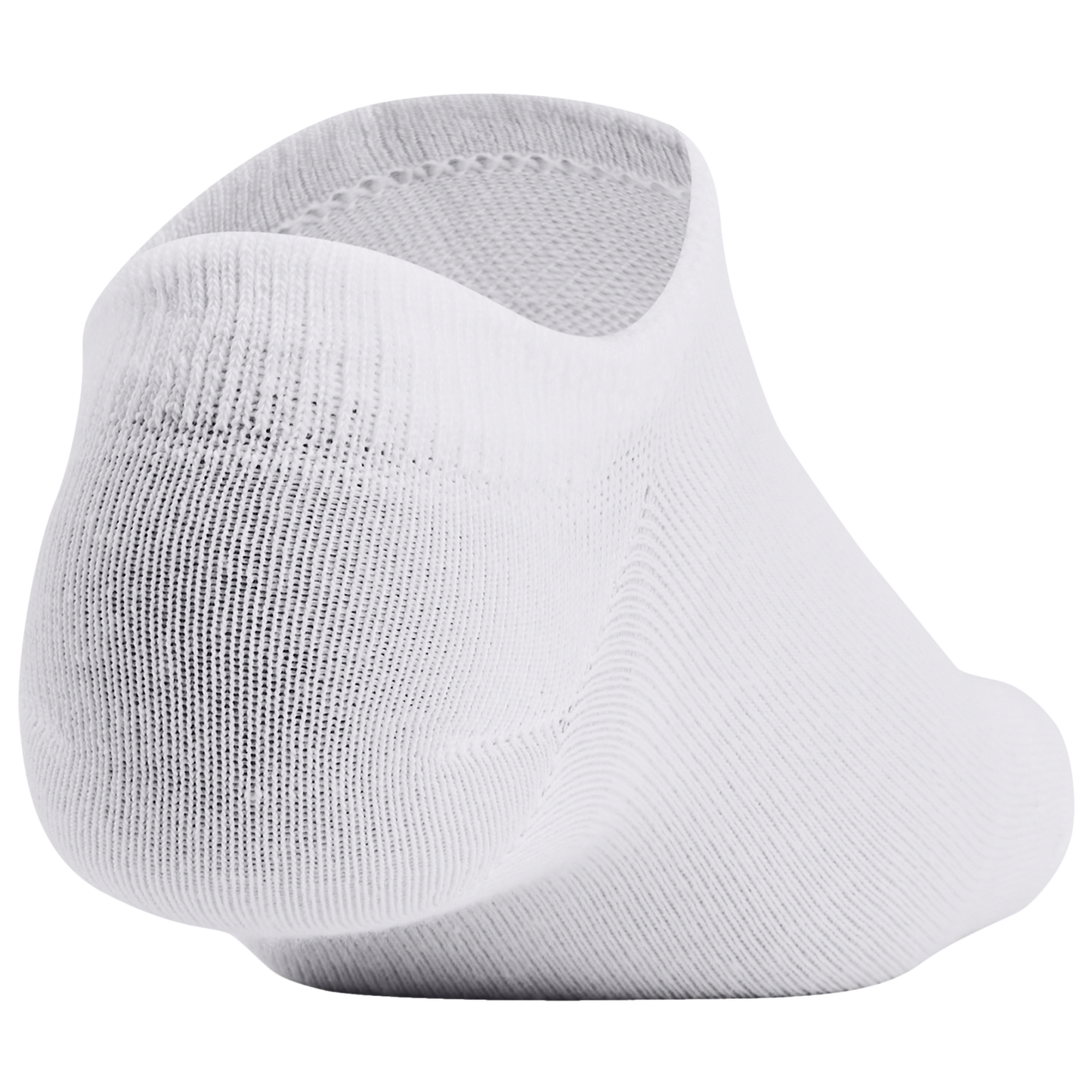 Under Armour Essential 6 Pack No Show Socks - Men's - White/White/Halo Grey