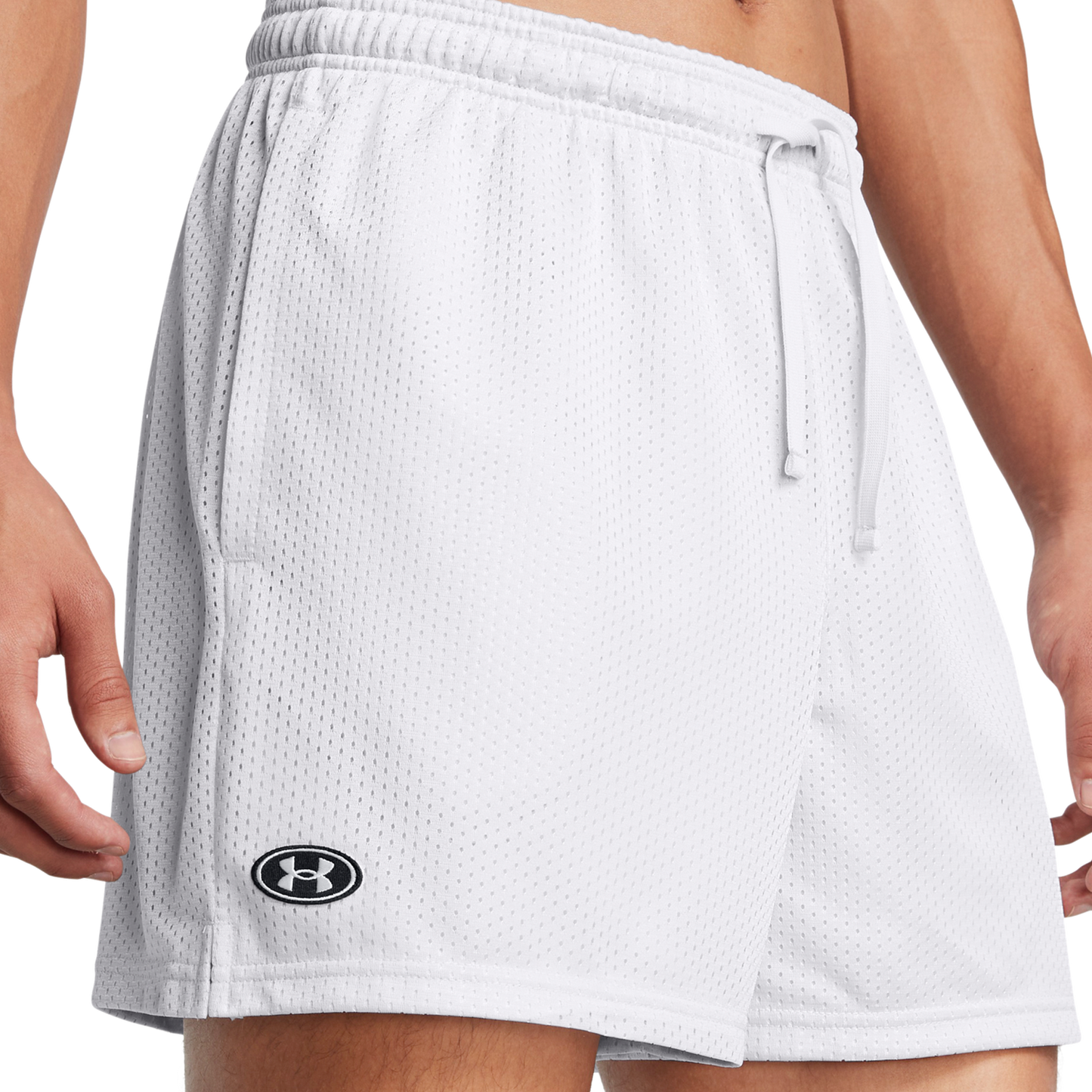 Under Armour Essential Mesh Shorts - Men's - Halo Grey/White