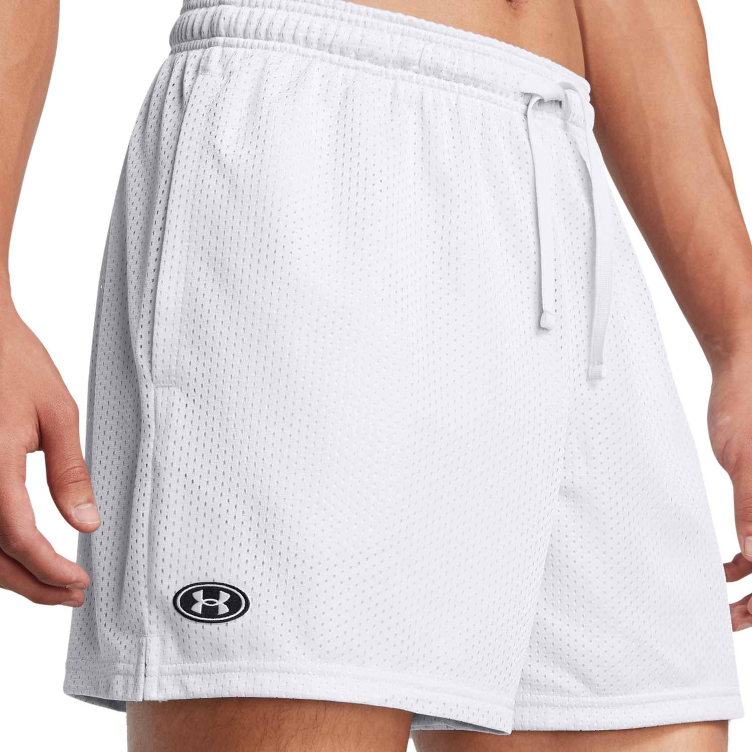 Under Armour Essential Mesh Shorts - Men's - Halo Grey/White