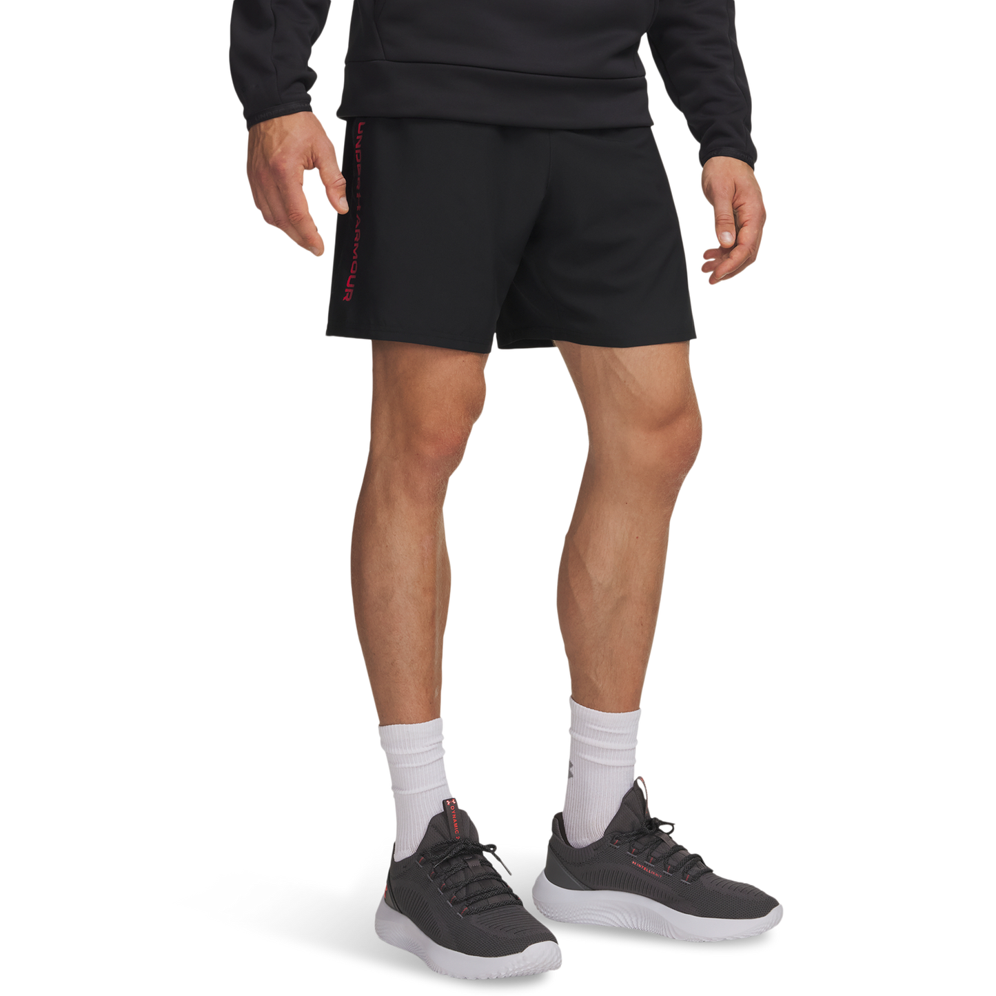 Under Armour Tech Woven Wordmark Short - Men's - Black/Red