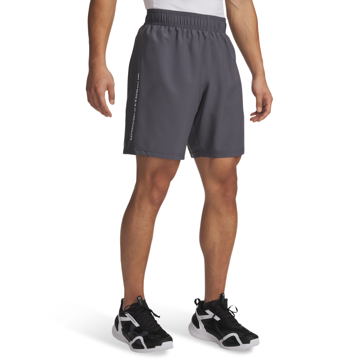 Under Armour Tech Woven Wordmark Short - Men's - Gray/White