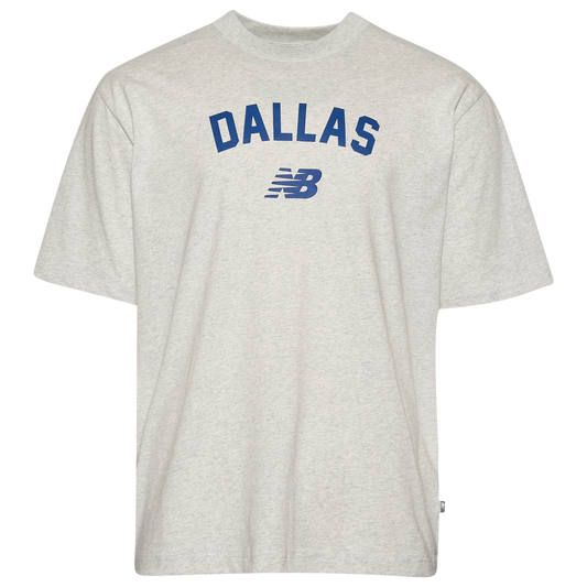 New Balance Dallas City T-Shirt - Men's - Ash Heather/Ash Heather