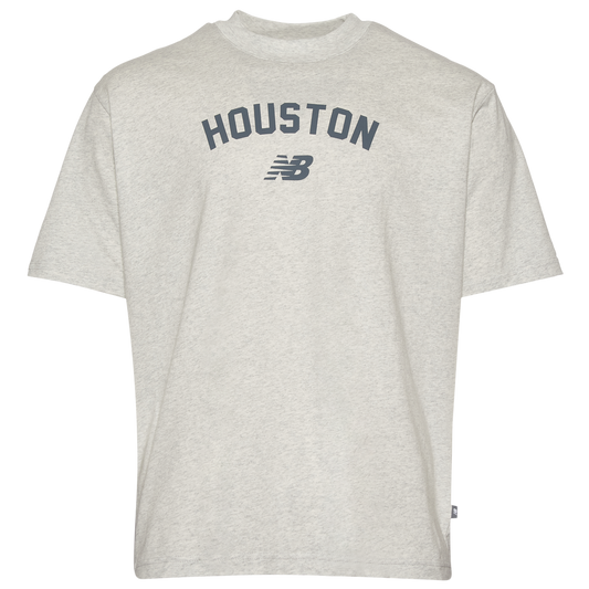 New Balance Houston City T-Shirt - Men's - Ash Heather/Ash Heather