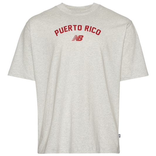 New Balance Puerto Rico T-Shirt - Men's - Ash Heather/Ash Heather