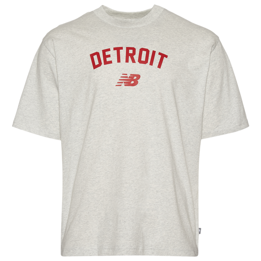 New Balance Detroit City T-Shirt - Men's - Ash Heather/Ash Heather