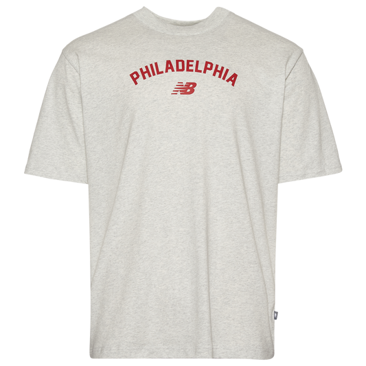 New Balance Philadelphia T-Shirt - Men's - Ash Heather/Ash Heather