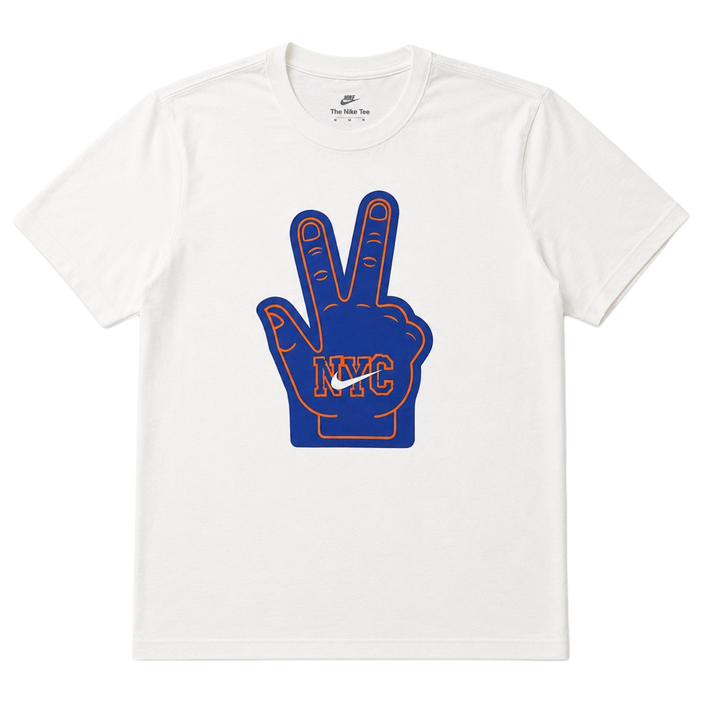 Nike Knicks Finals Graphic Foam Finger T-Shirt - Men's - Blue/White/Orange