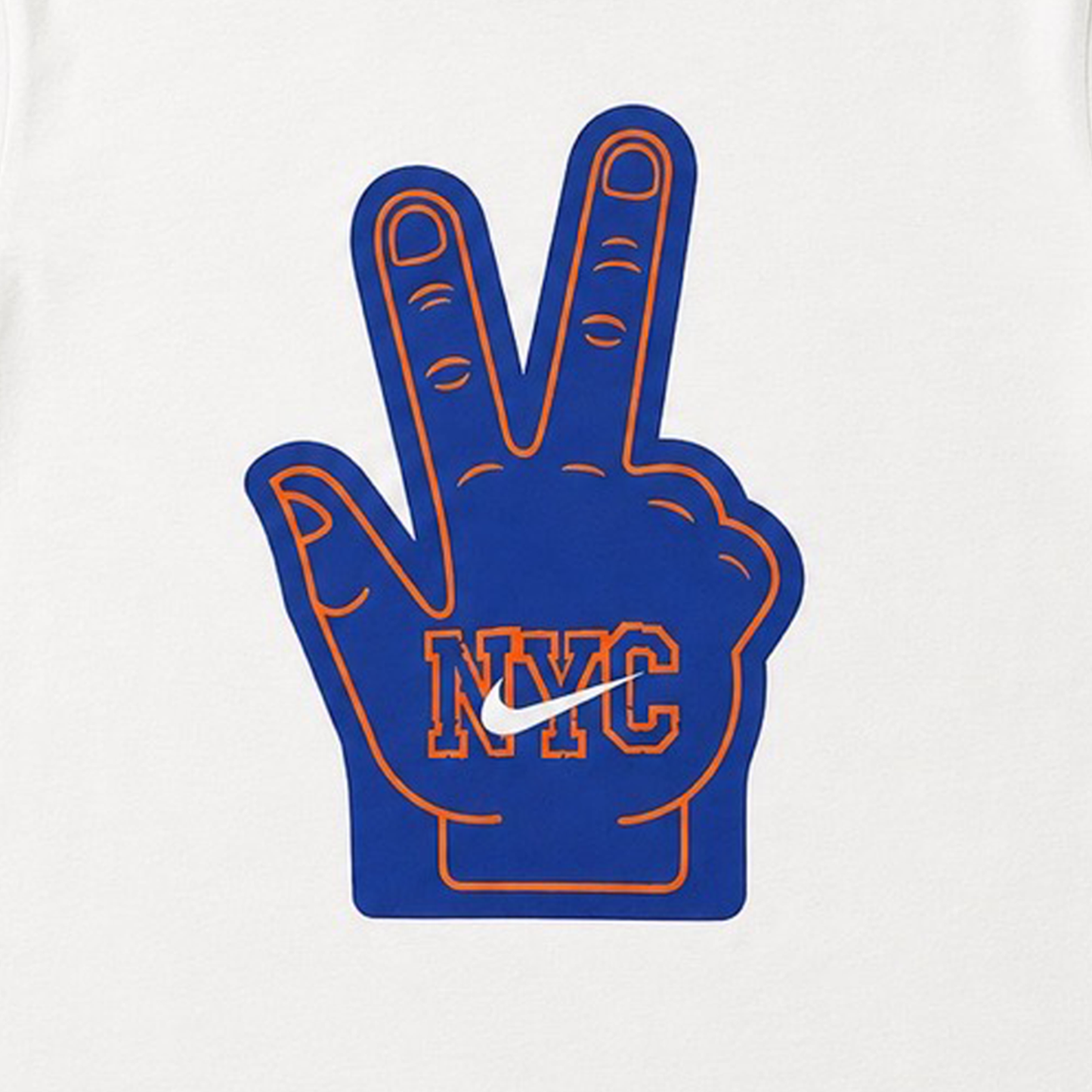 Nike Knicks Finals Graphic Foam Finger T-Shirt - Men's - Blue/White/Orange