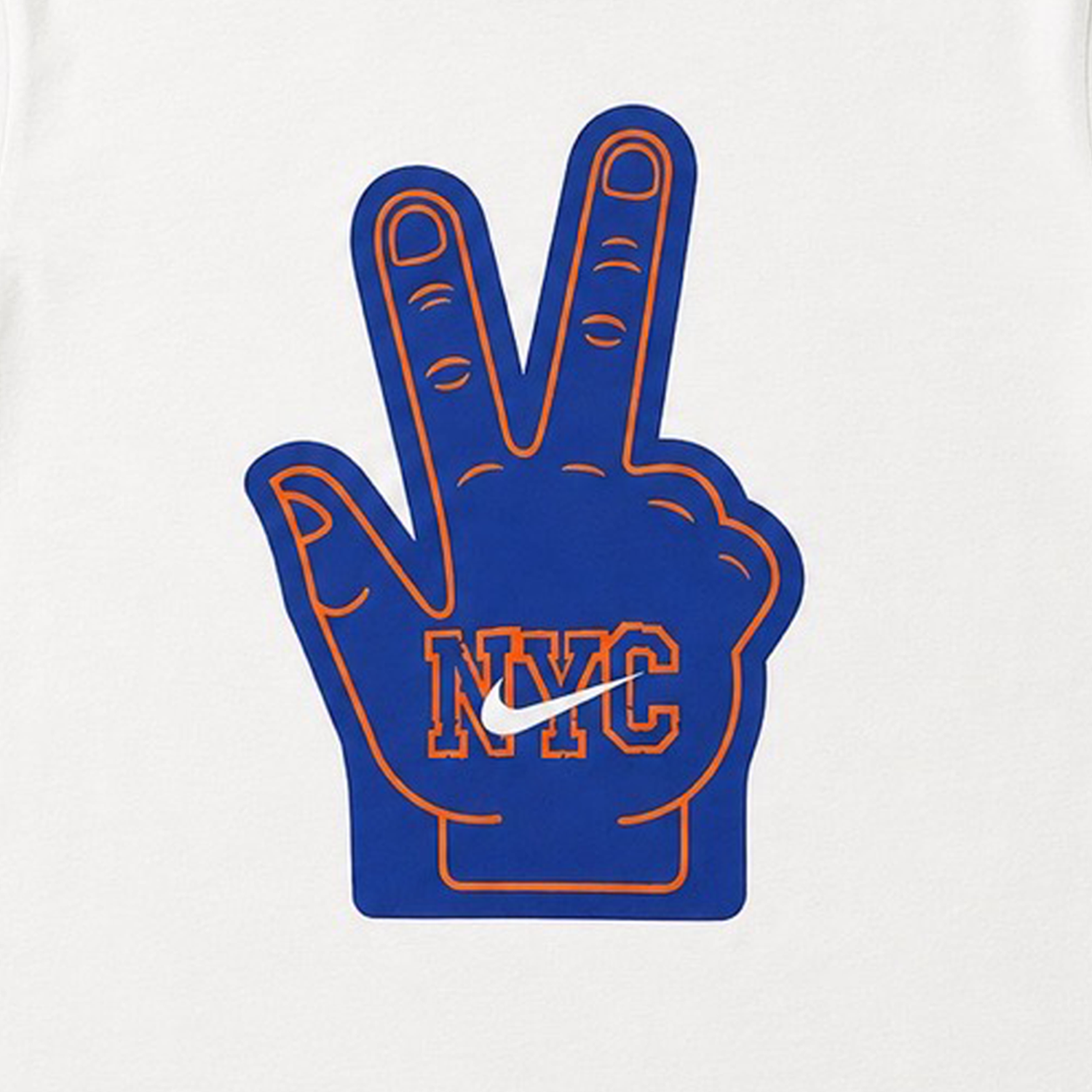 Nike Knicks Finals Graphic Foam Finger T-Shirt - Men's - Blue/White/Orange
