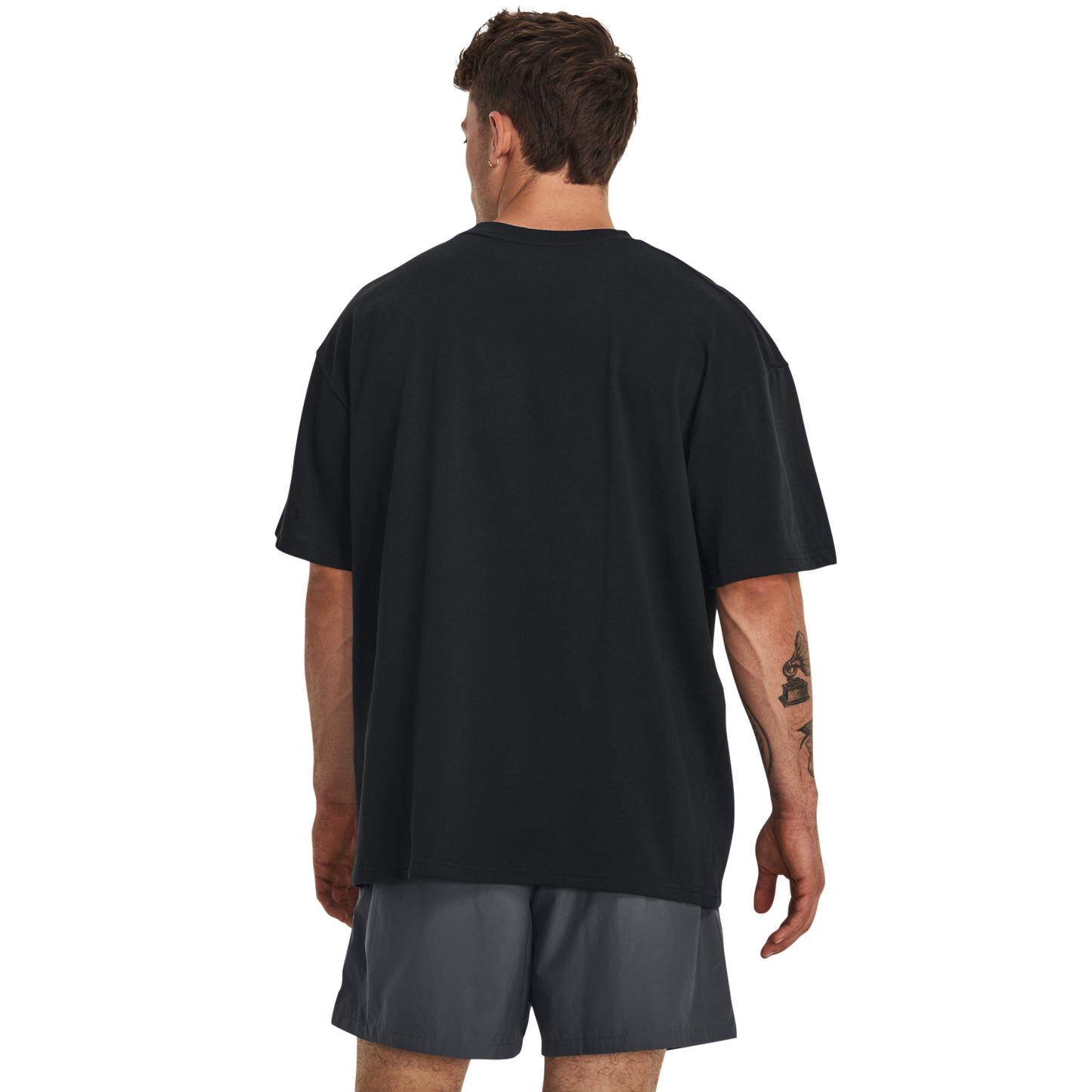 Under Armour Oversized Heavyweight Short Sleeve - Men's - Black/White