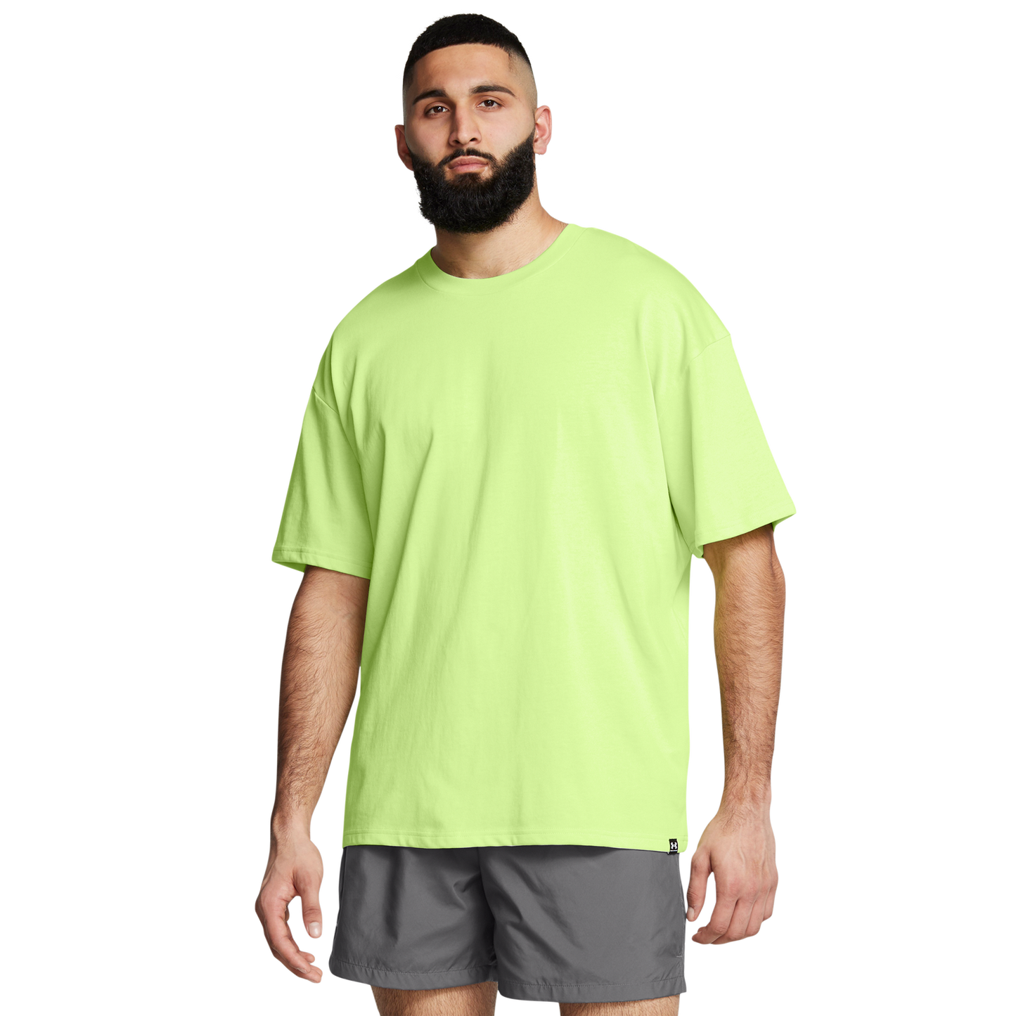 Under Armour Oversized Heavyweight Short Sleeve - Men's - Morph Green/White