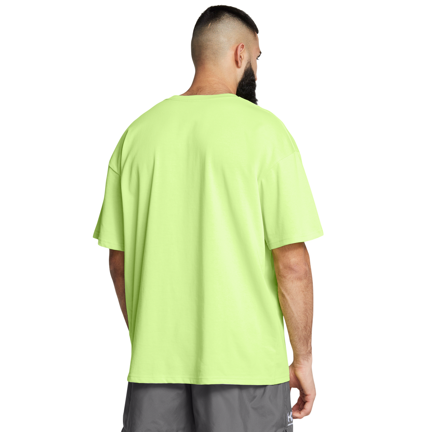 Under Armour Oversized Heavyweight Short Sleeve - Men's - Morph Green/White
