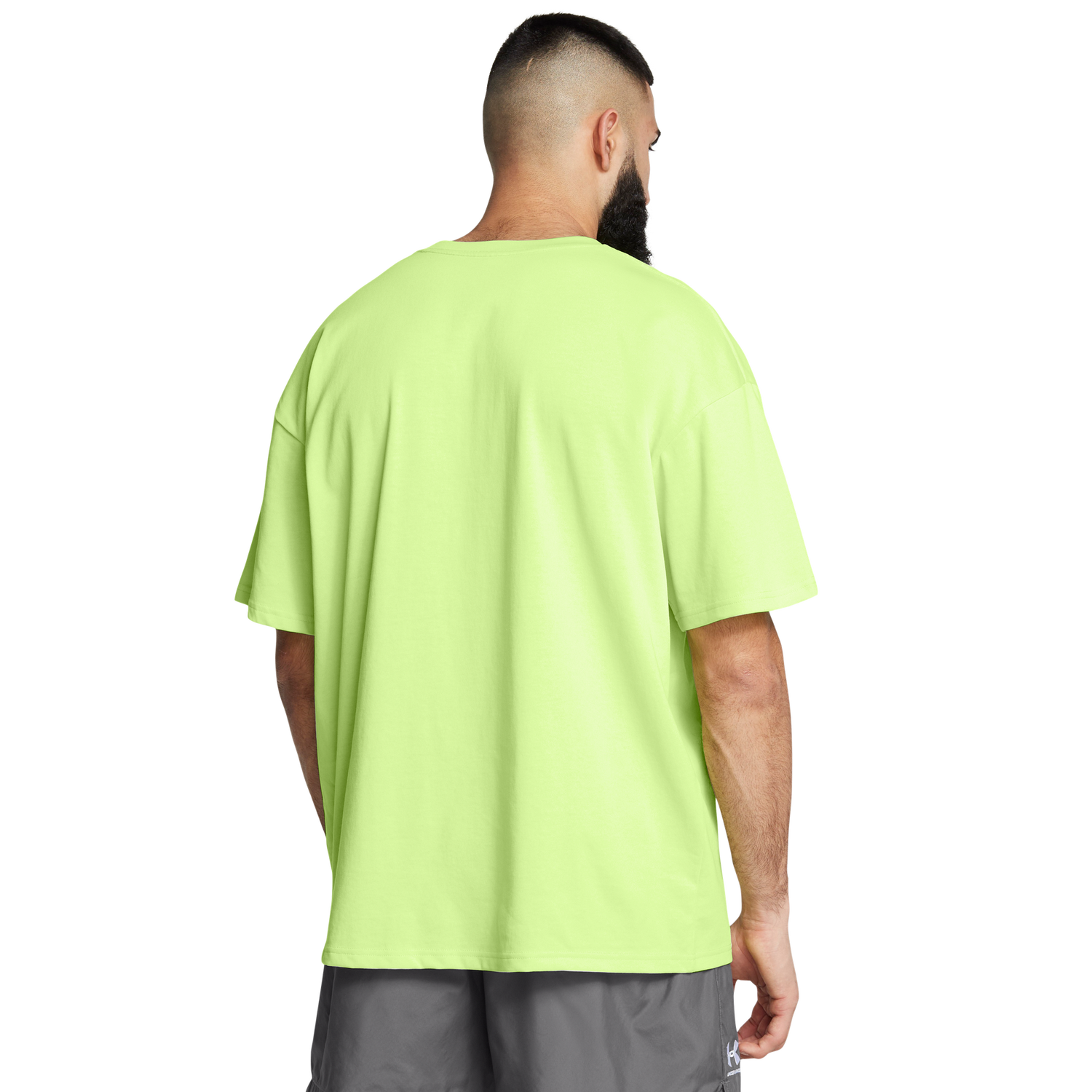 Under Armour Oversized Heavyweight Short Sleeve - Men's - Morph Green/White