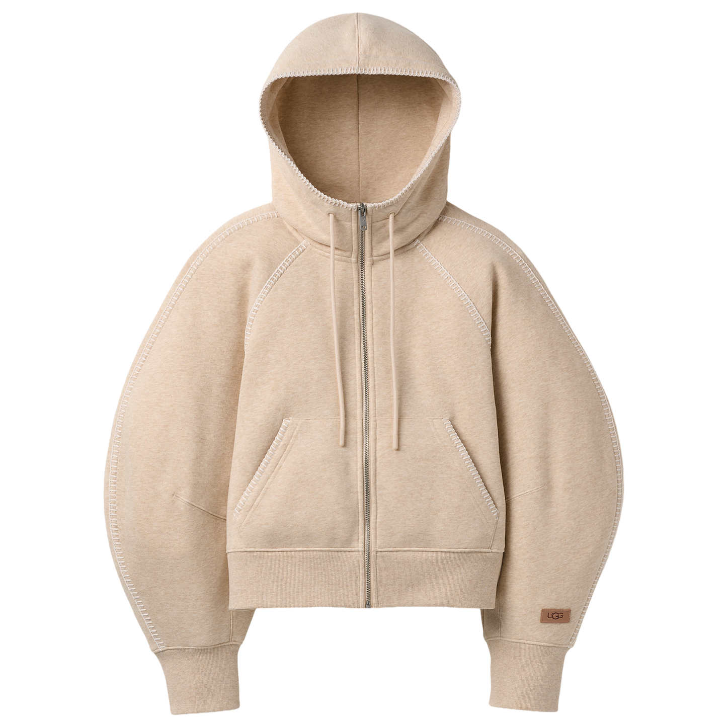UGG Classic Full Zip Hoodie - Women's - Sand Heather