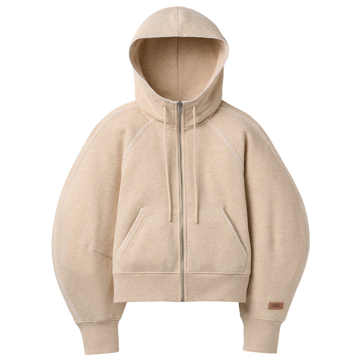 UGG Classic Full Zip Hoodie - Women's - Sand Heather