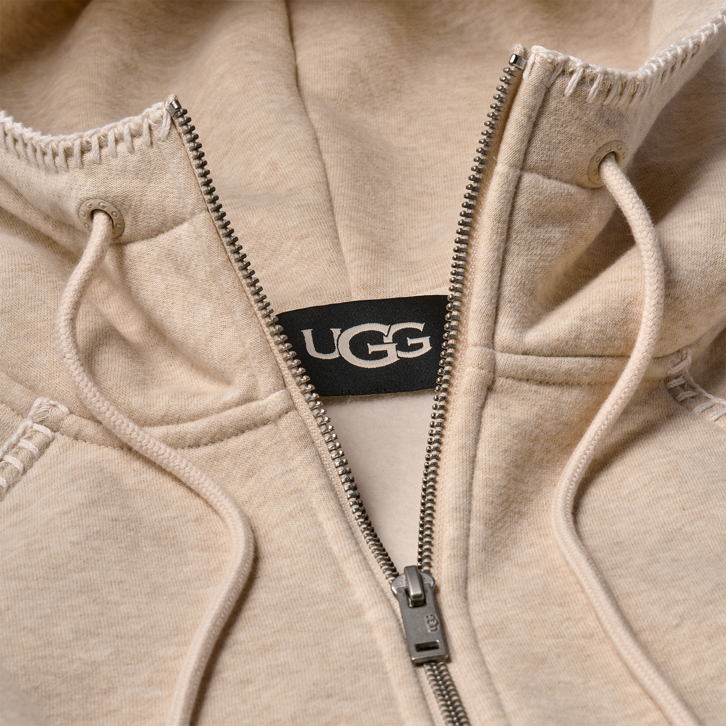 UGG Classic Full Zip Hoodie - Women's - Sand Heather