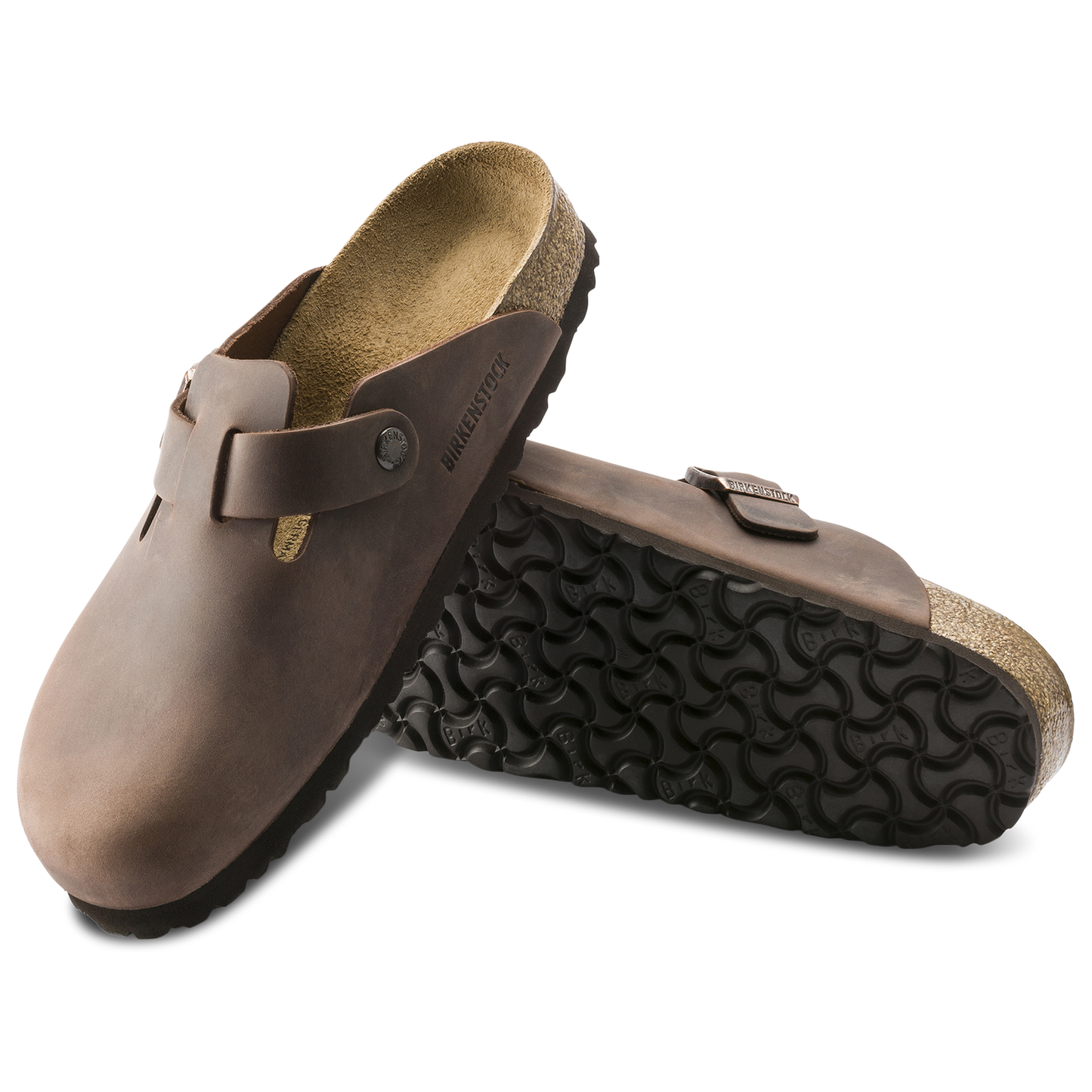 Birkenstock Boston Clogs Oiled Leather - Men's - Habana