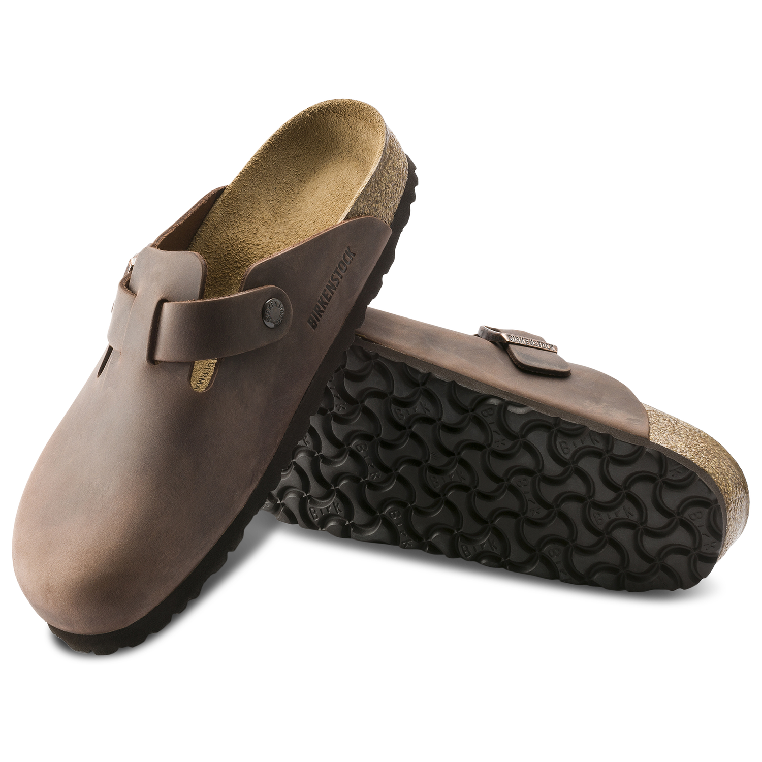 Birkenstock Boston Clogs Oiled Leather - Men's - Habana