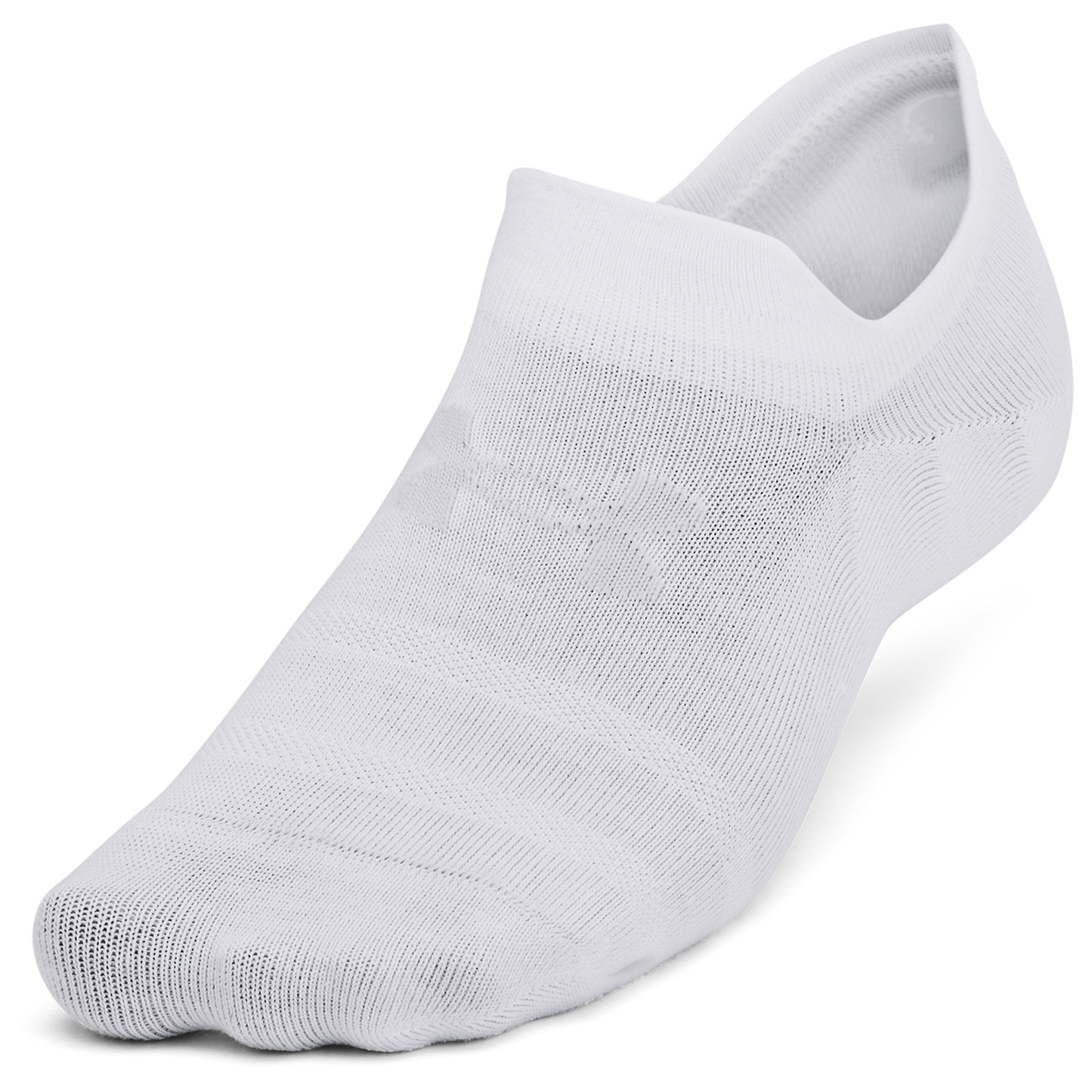 Under Armour Essential 6 Pack Ultra Low Socks - Men's - White/White/Halo Grey
