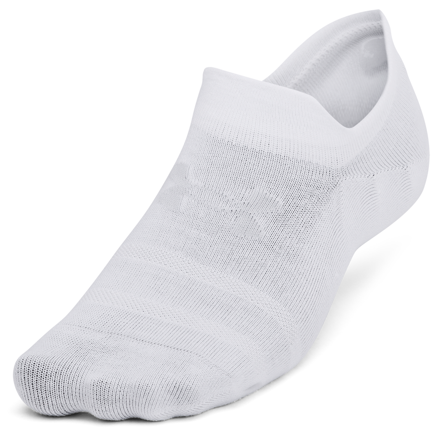 Under Armour Essential 6 Pack Ultra Low Socks - Men's - White/White/Halo Grey