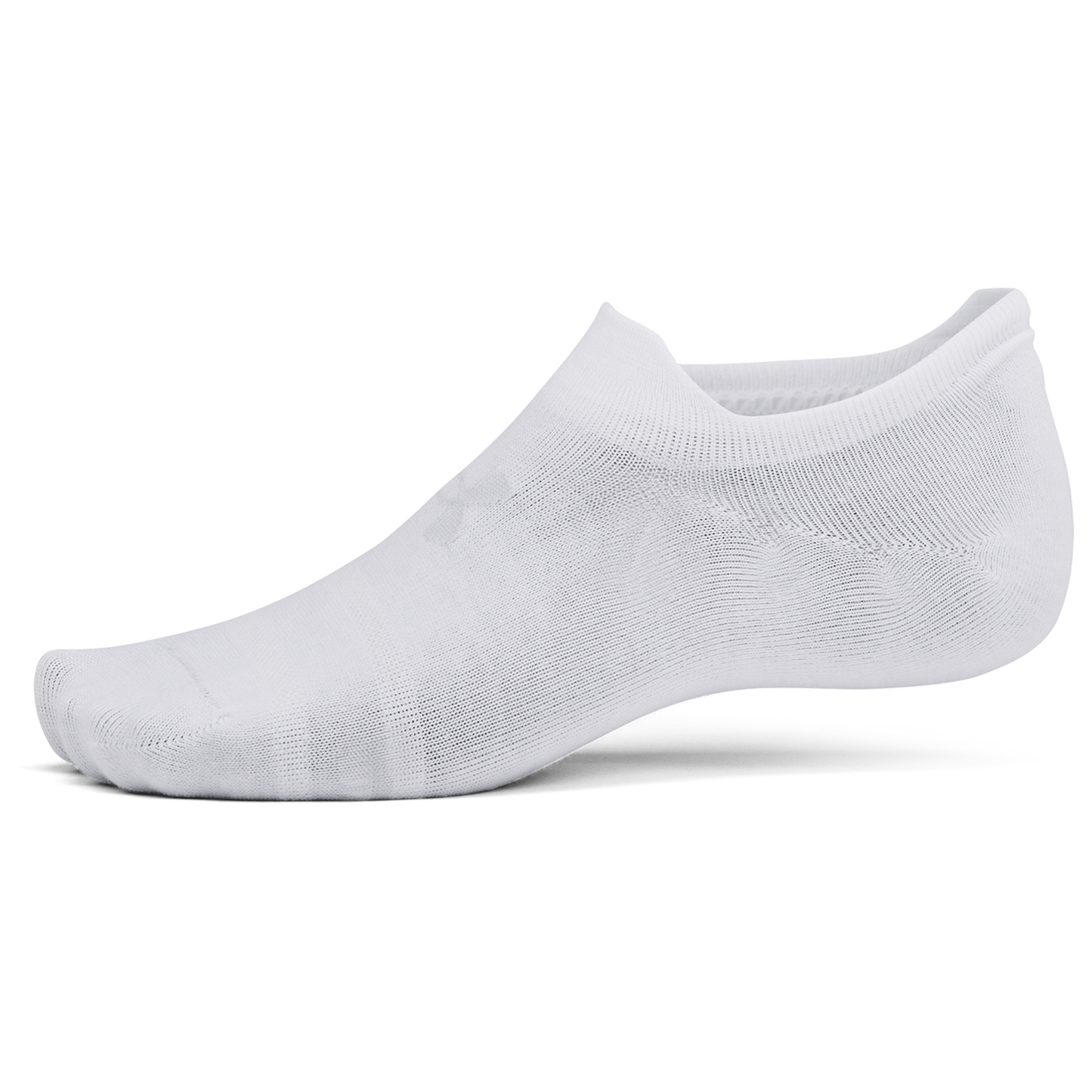 Under Armour Essential 6 Pack Ultra Low Socks - Men's - White/White/Halo Grey