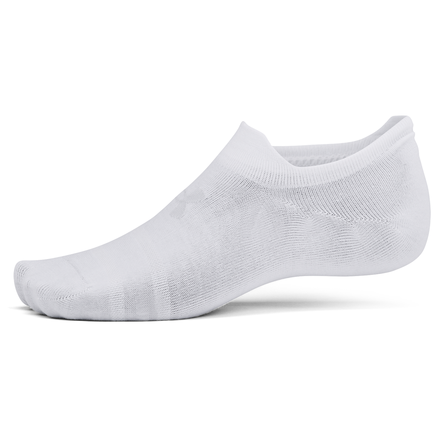 Under Armour Essential 6 Pack Ultra Low Socks - Men's - White/White/Halo Grey
