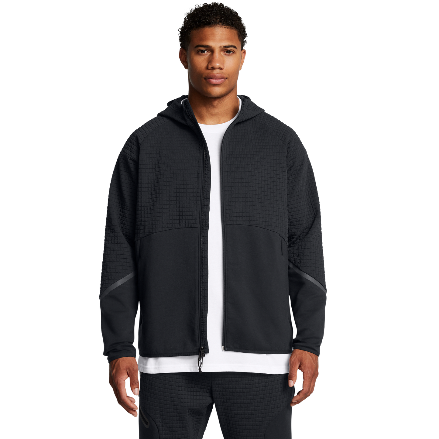 Under Armour Unstoppable Fleece Grid Full-Zip - Men's - Black/Black
