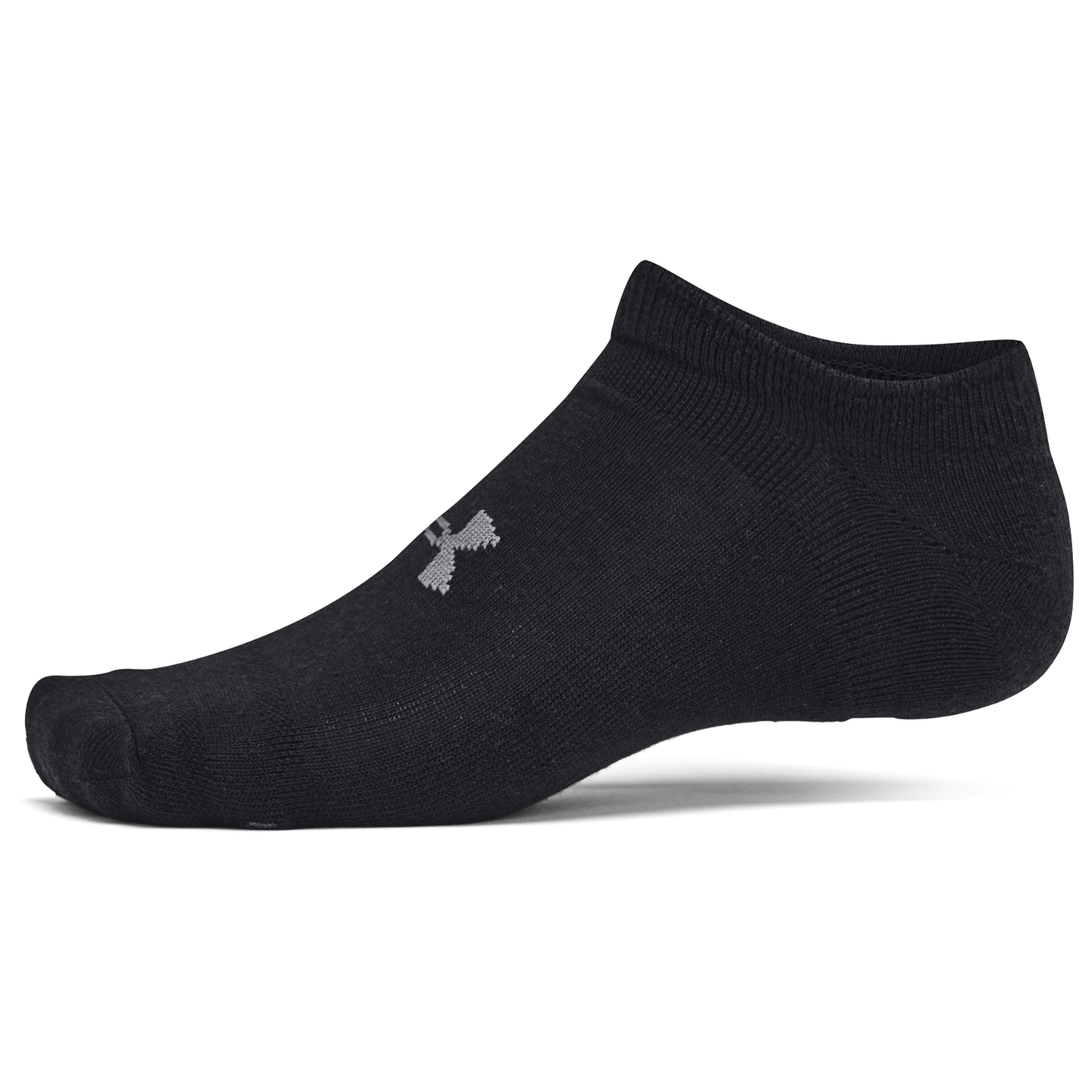 Under Armour Essential Cushion 6 Pack No Show Socks - Men's - Castlerock/Black/Black