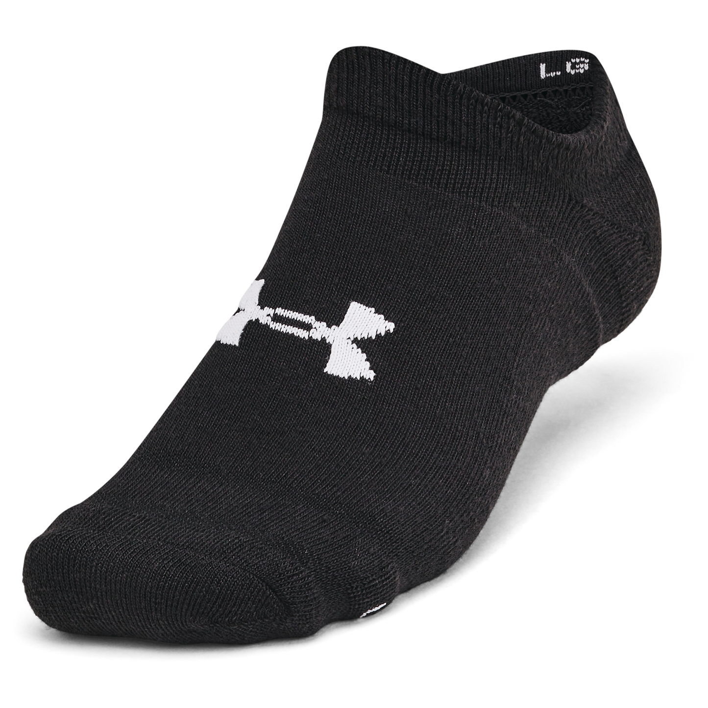 Under Armour Essential Cushion 6 Pack No Show Socks - Men's - Black/Black/Halo Grey