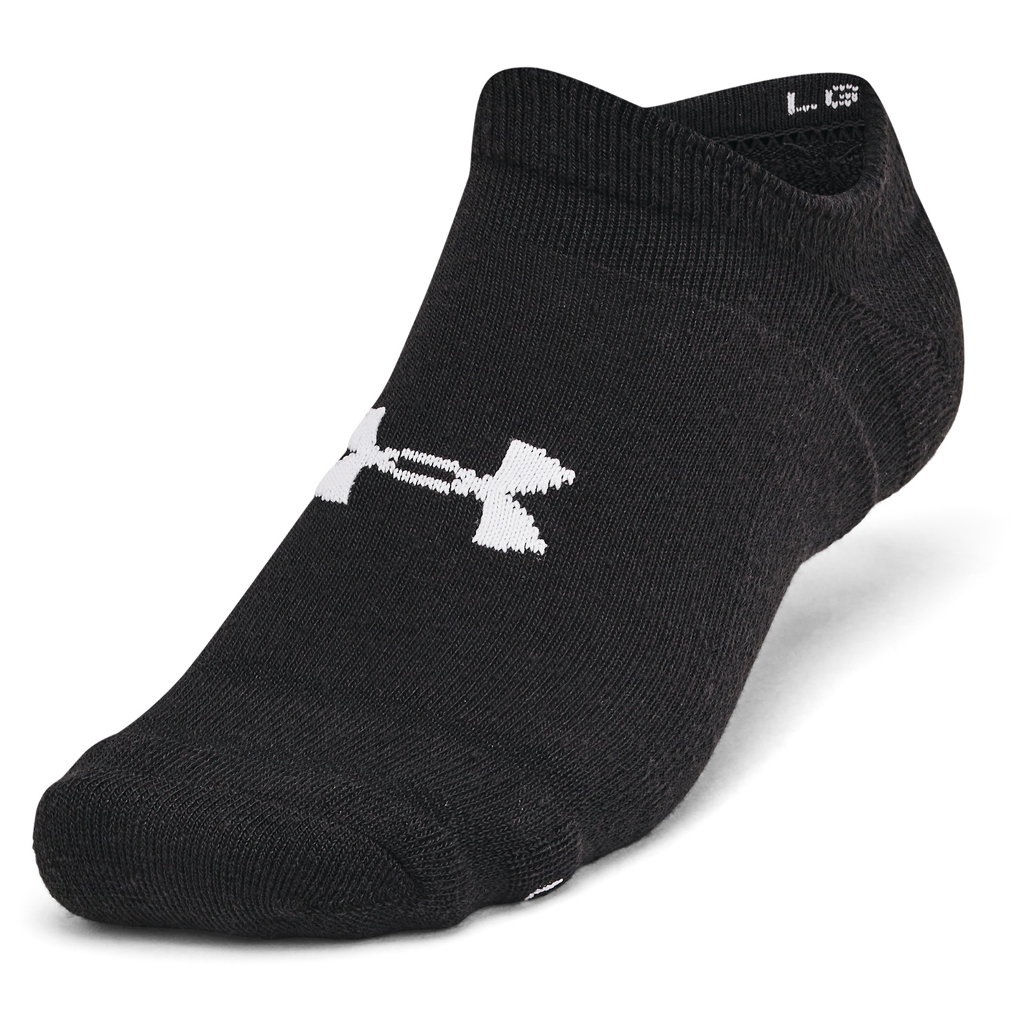 Under Armour Essential Cushion 6 Pack No Show Socks - Men's - Black/Black/Halo Grey
