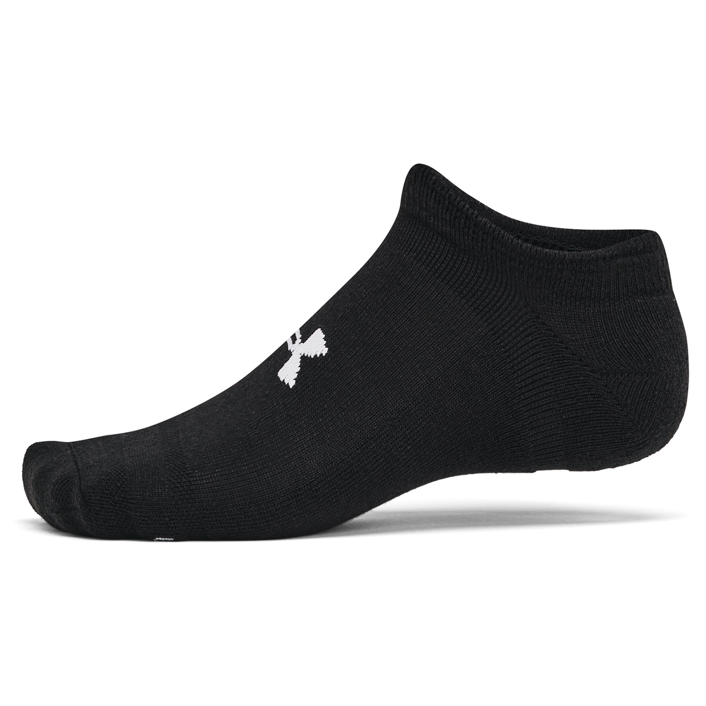 Under Armour Essential Cushion 6 Pack No Show Socks - Men's - Black/Black/Halo Grey