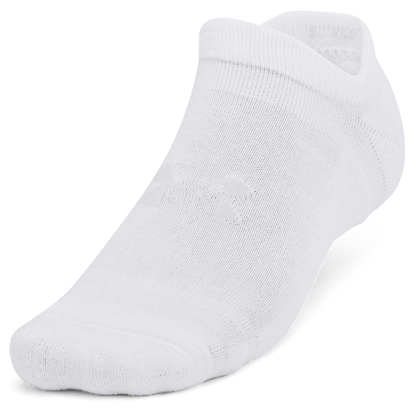 Under Armour Essential Cushion 6 Pack No Show Socks - Men's - Halo Grey/White/White
