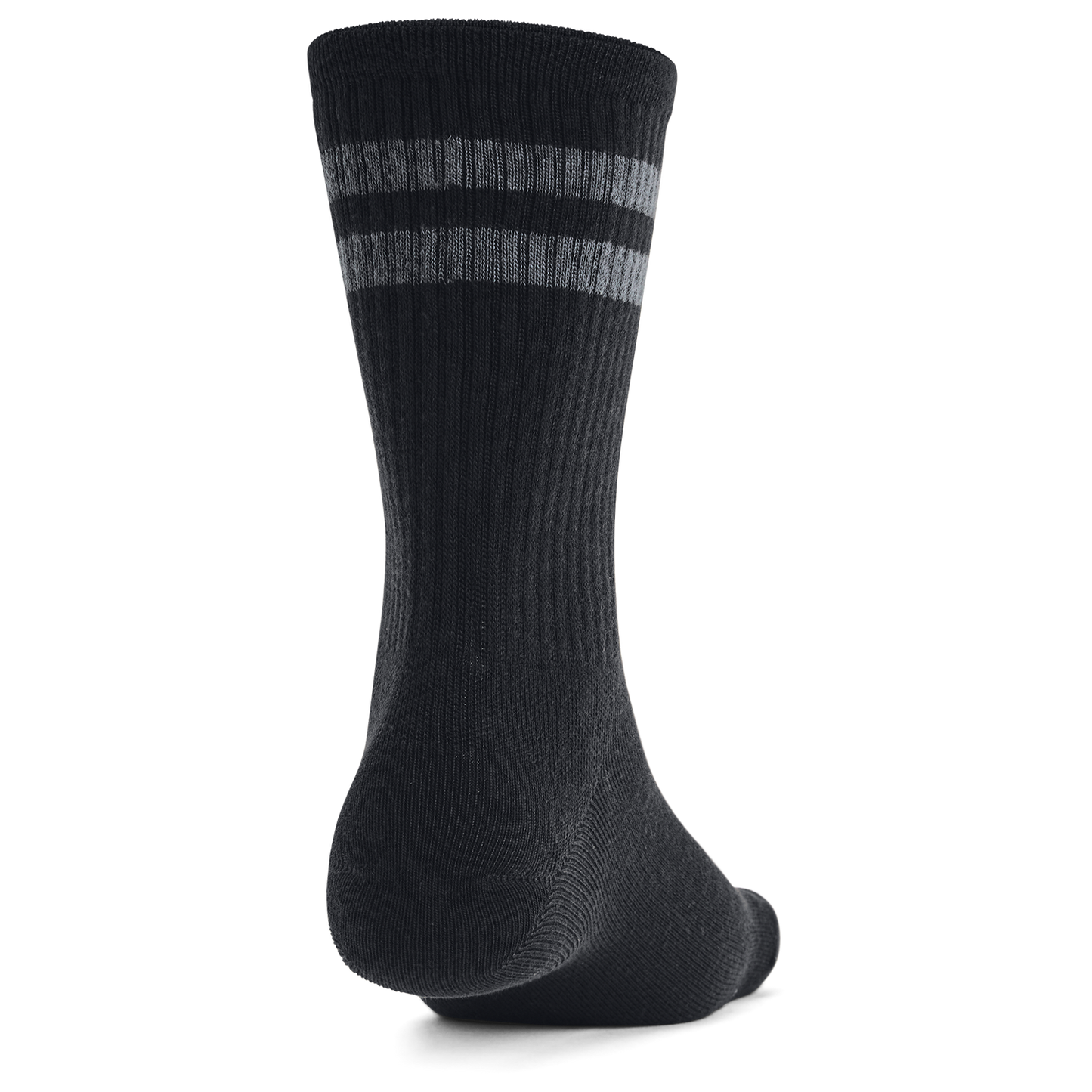 Under Armour Essential 6 Pack Crew Socks - Men's - White/White/Black