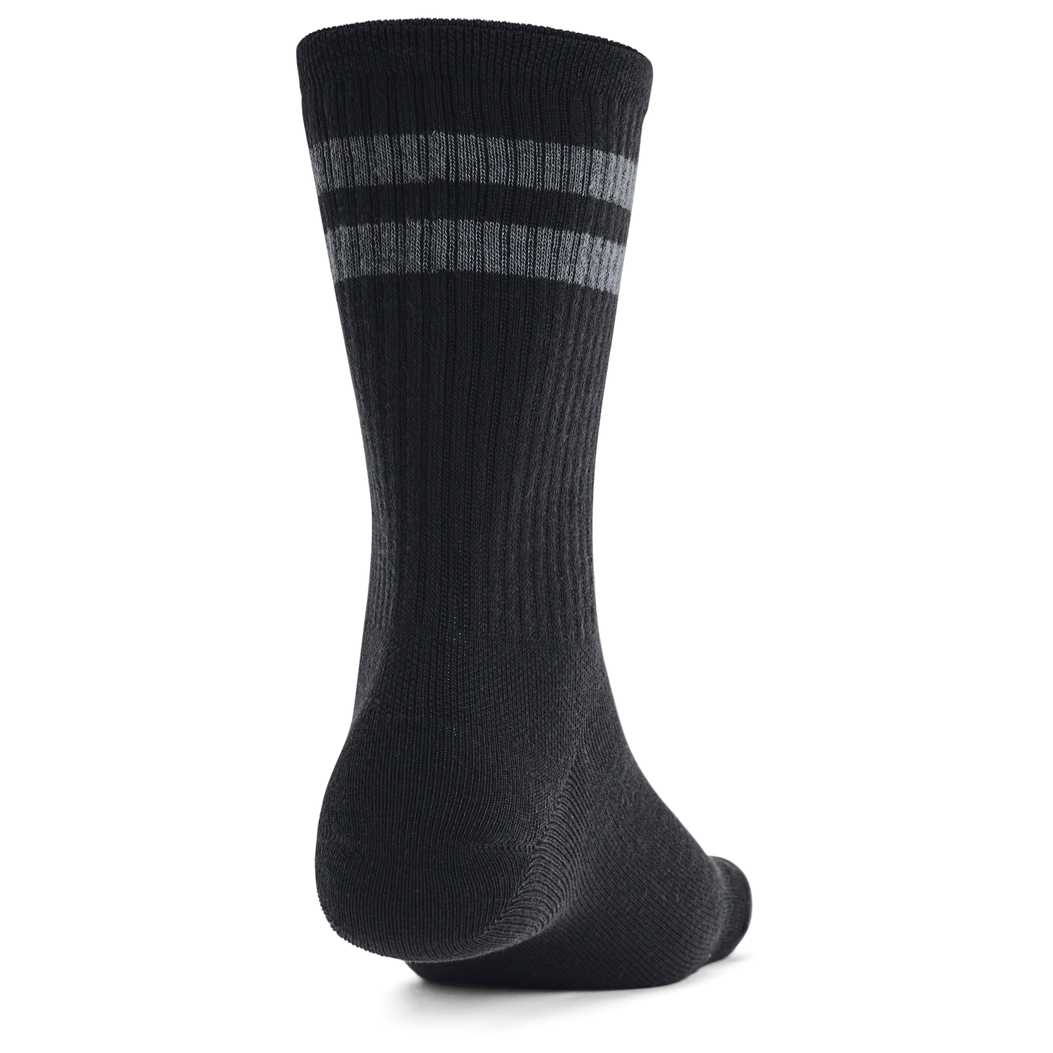 Under Armour Essential 6 Pack Crew Socks - Men's - White/White/Black