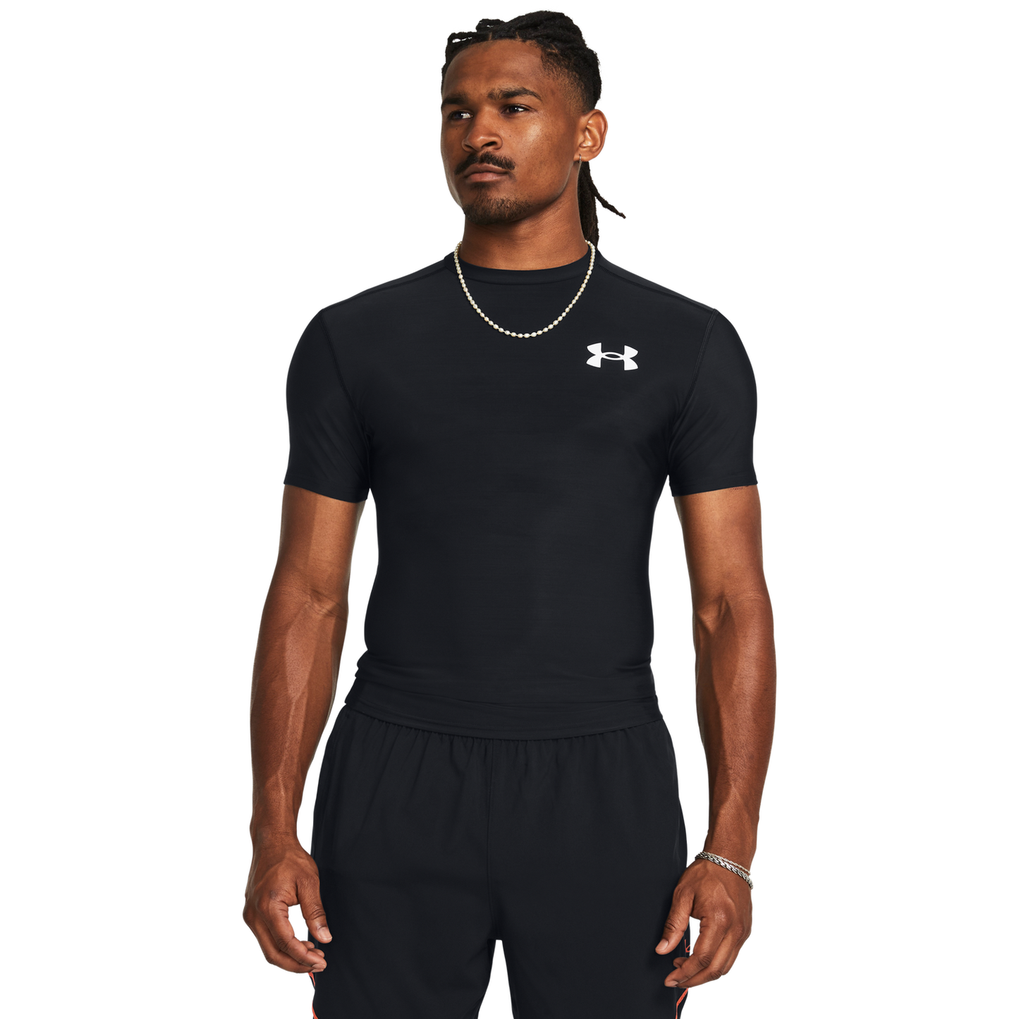 Under Armour Heatgear OG Compression Short Sleeve - Men's - Black/White