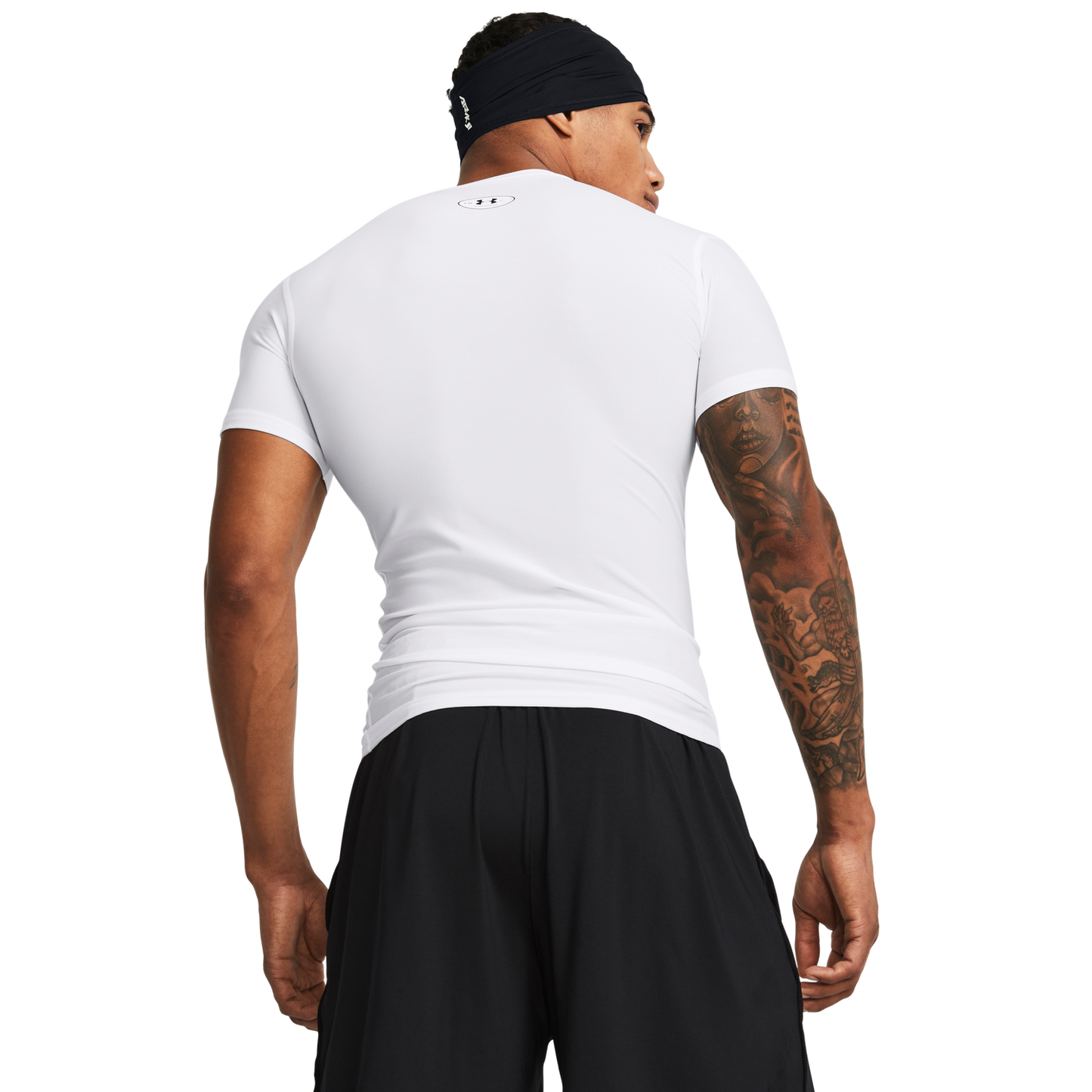 Under Armour Heatgear OG Compression Short Sleeve - Men's - White/Black