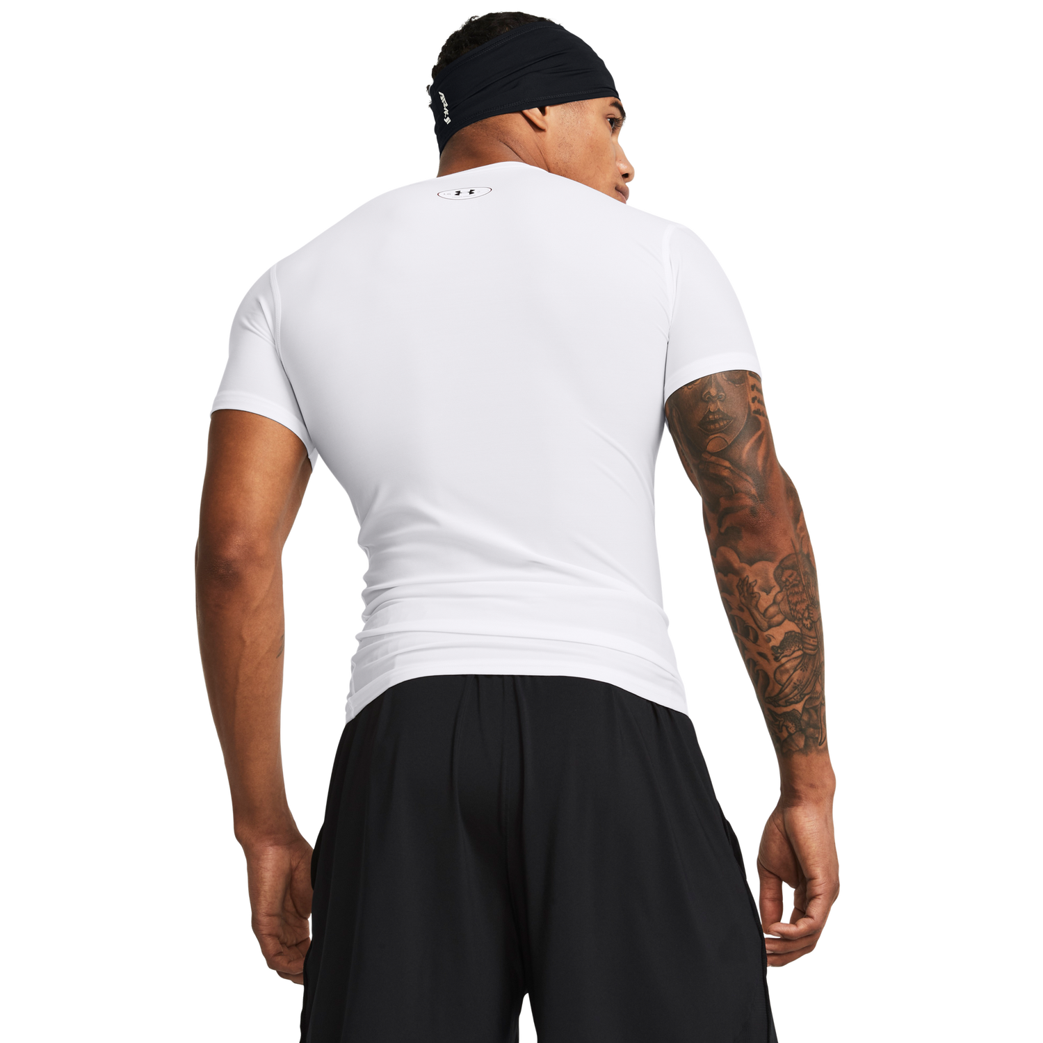 Under Armour Heatgear OG Compression Short Sleeve - Men's - White/Black